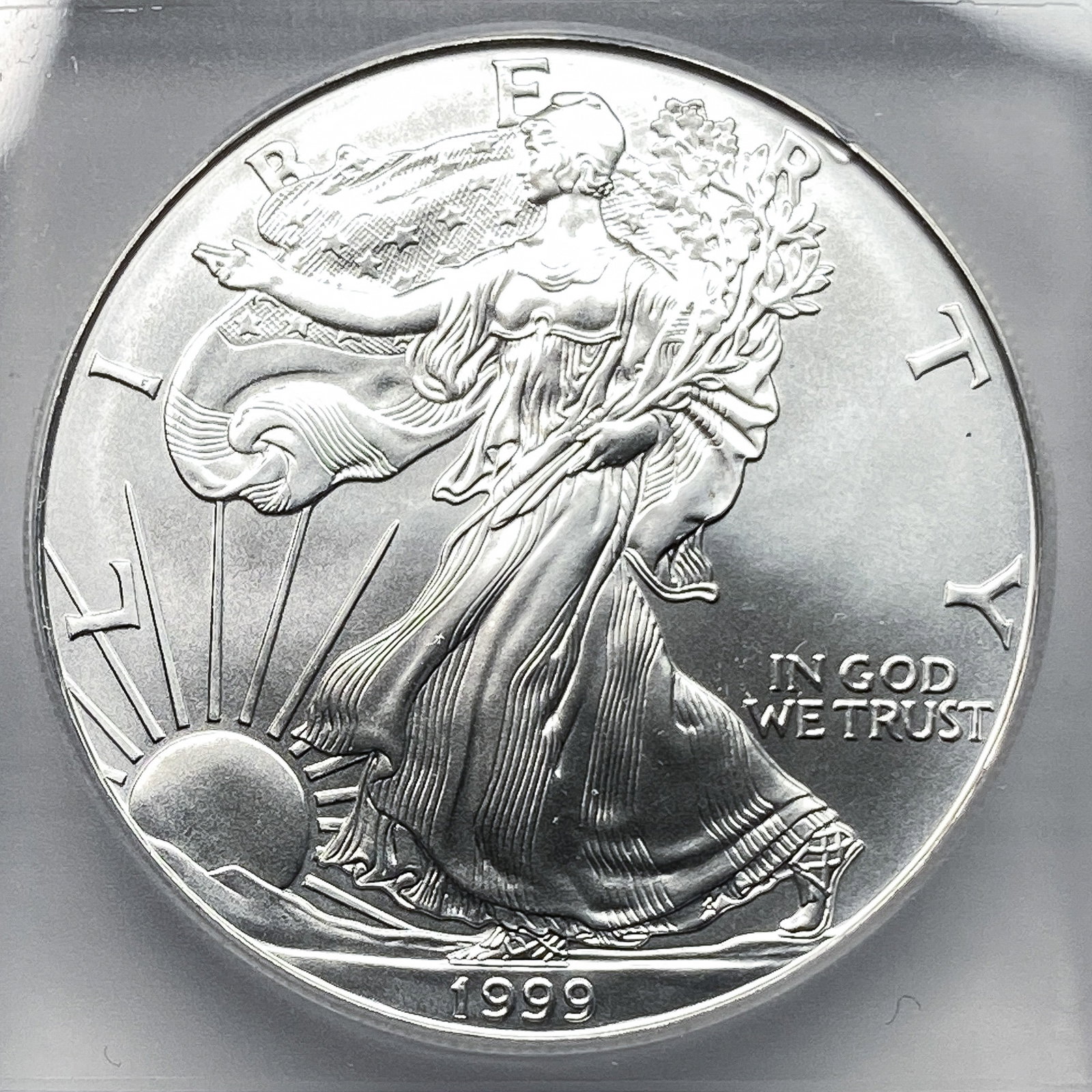 1999 Silver Eagle ICG MS70 - 3