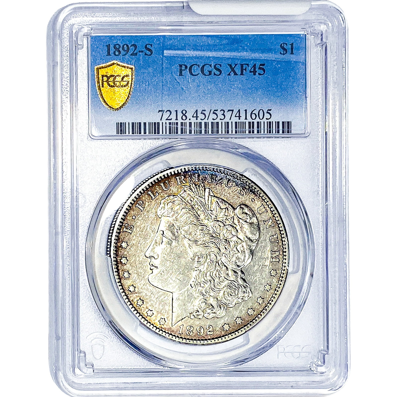 1892-S Morgan Silver Dollar PCGS XF45: 1892-S Morgan Silver Dollar PCGS XF45