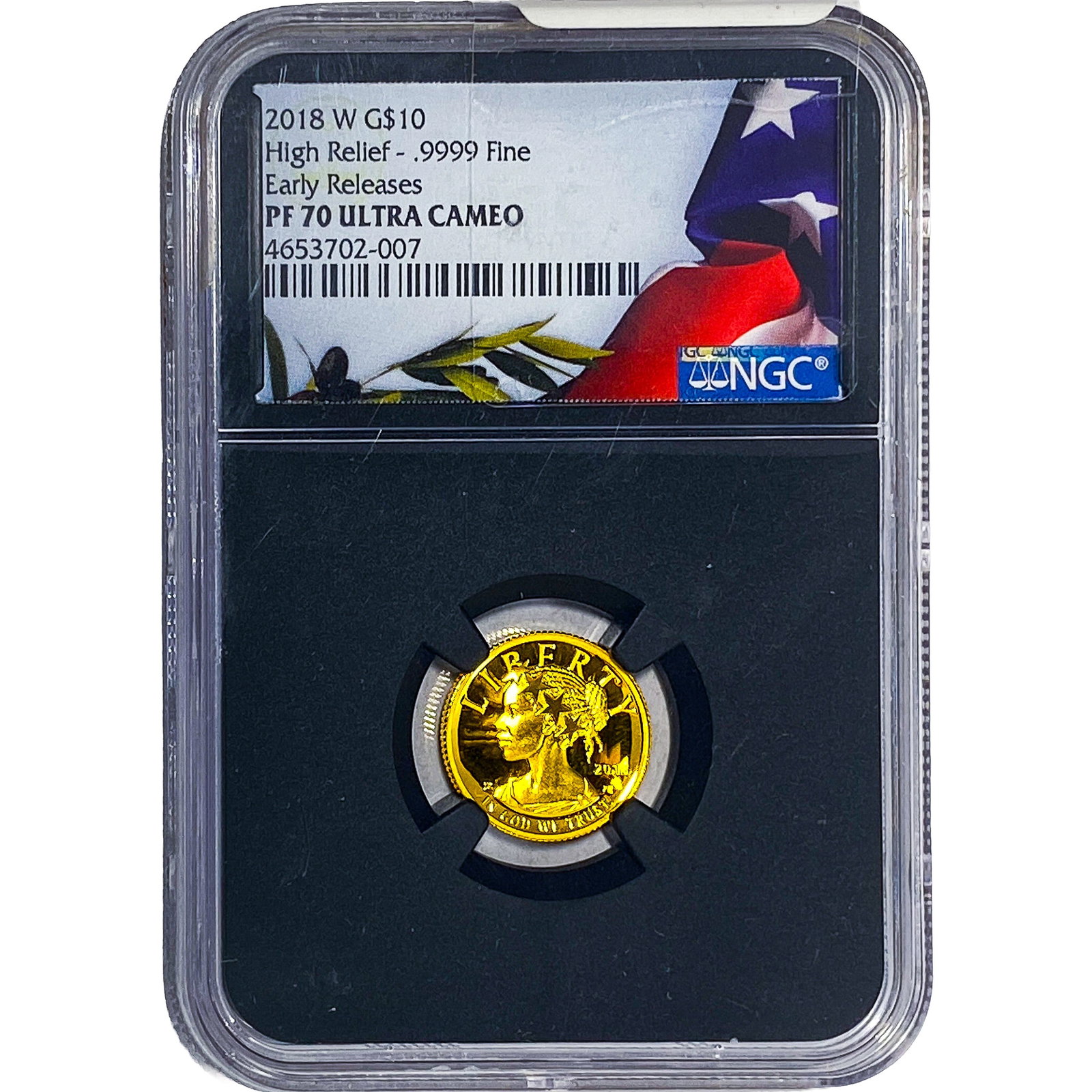 2018-W 1/10oz Gold $10 Liberty NGC PF70 UC (1 of 4)