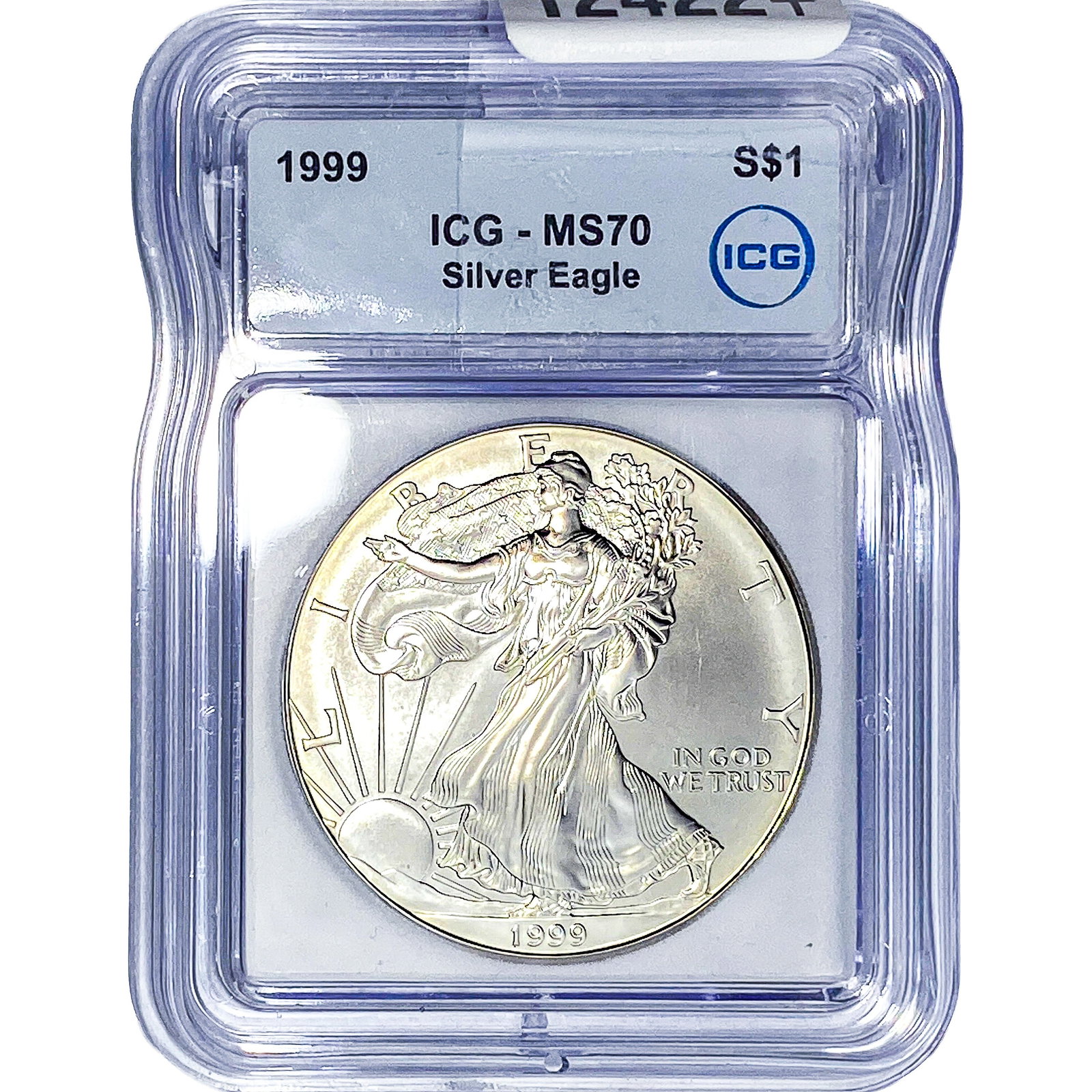 1999 Silver Eagle ICG MS70: 1999 Silver Eagle ICG MS70