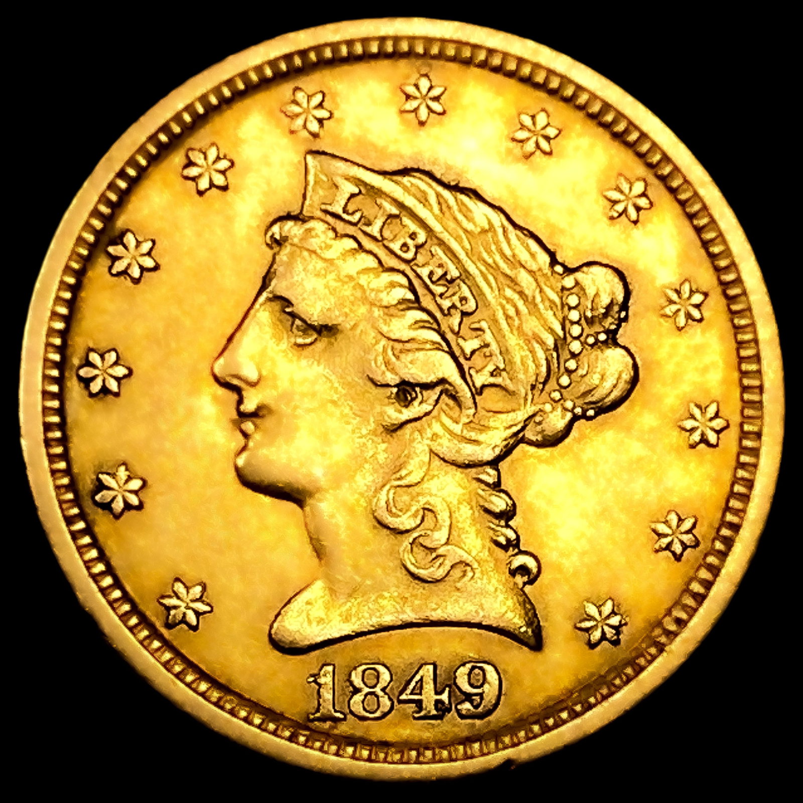 1849 $2.50 Gold Quarter Eagle (1 of 2)