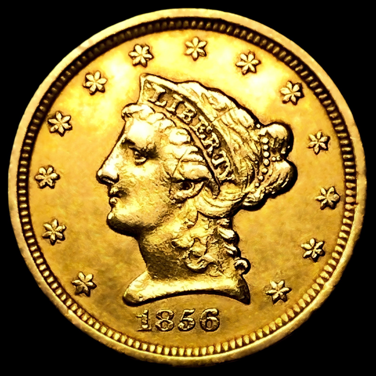 1856 $2.50 Gold Quarter Eagle (1 of 2)