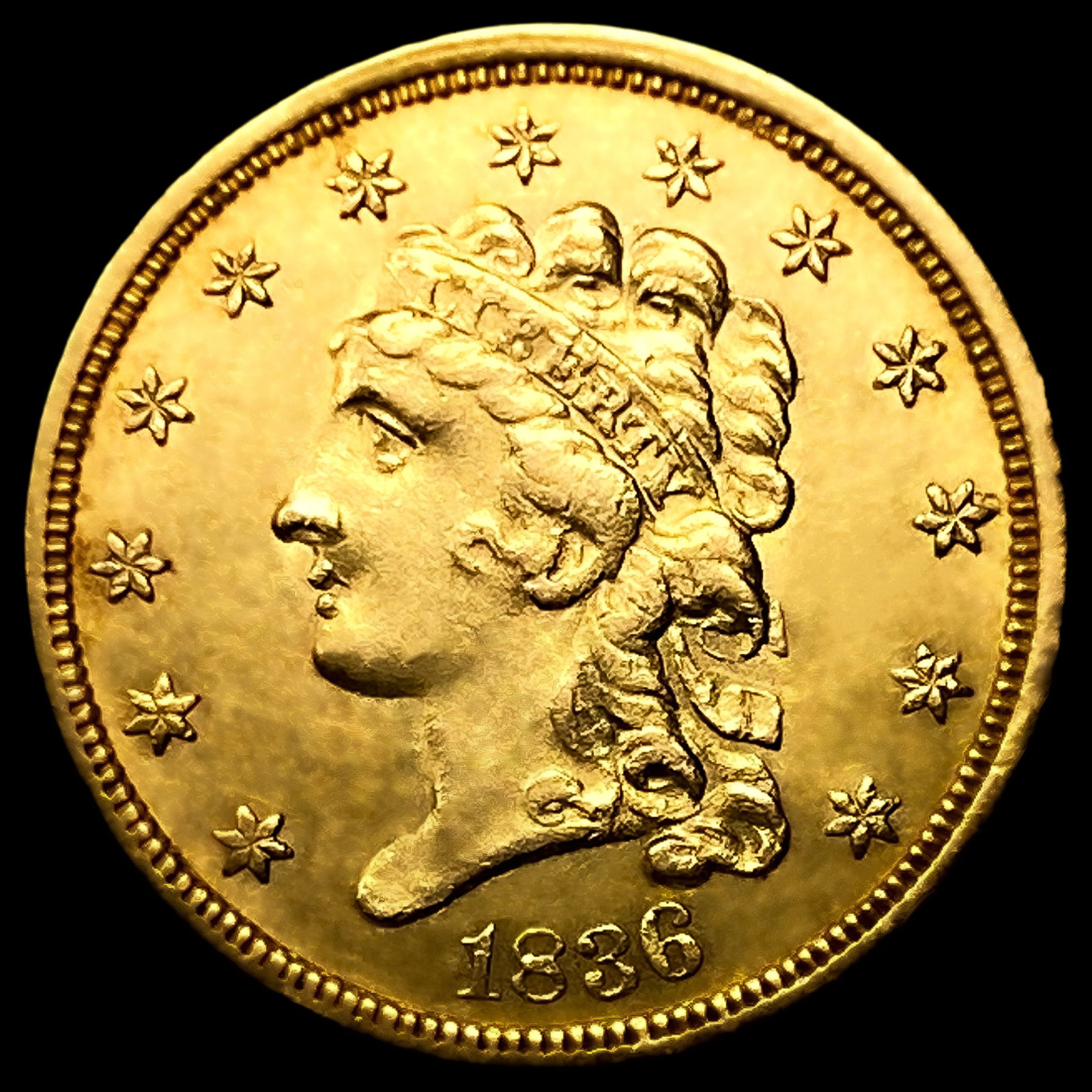 1836 $2.50 Gold Quarter Eagle (1 of 2)