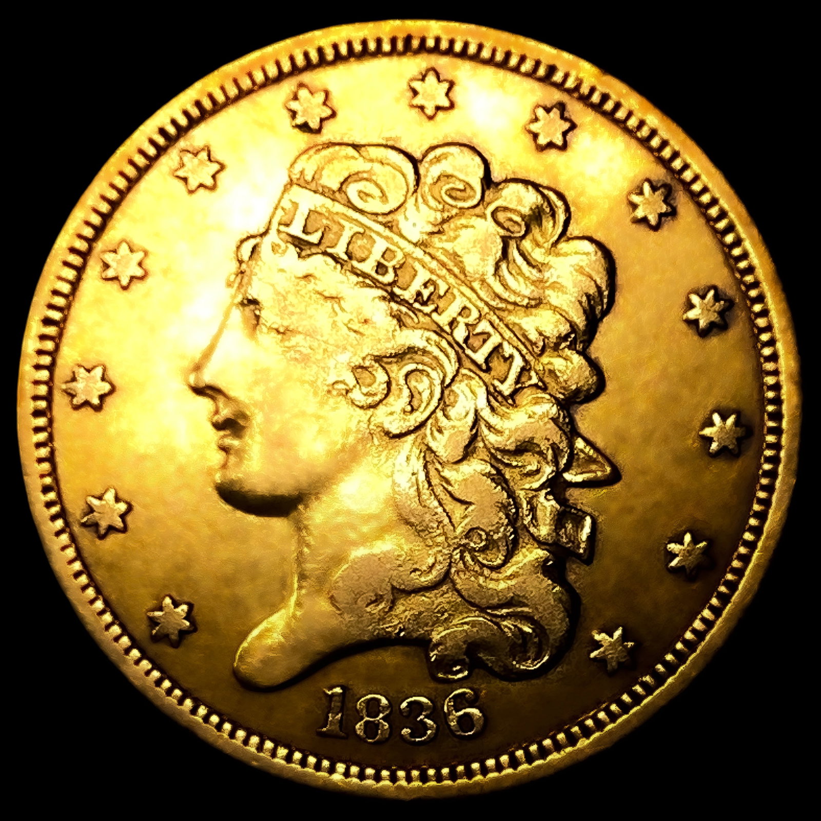 1836 $5 Gold Half Eagle (1 of 2)