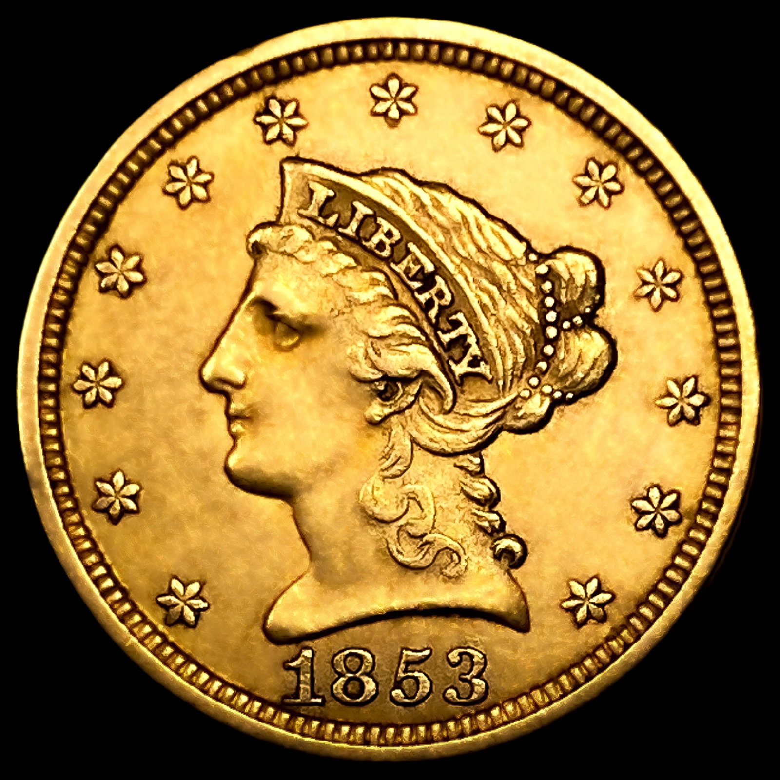 1853 $2.50 Gold Quarter Eagle (1 of 2)