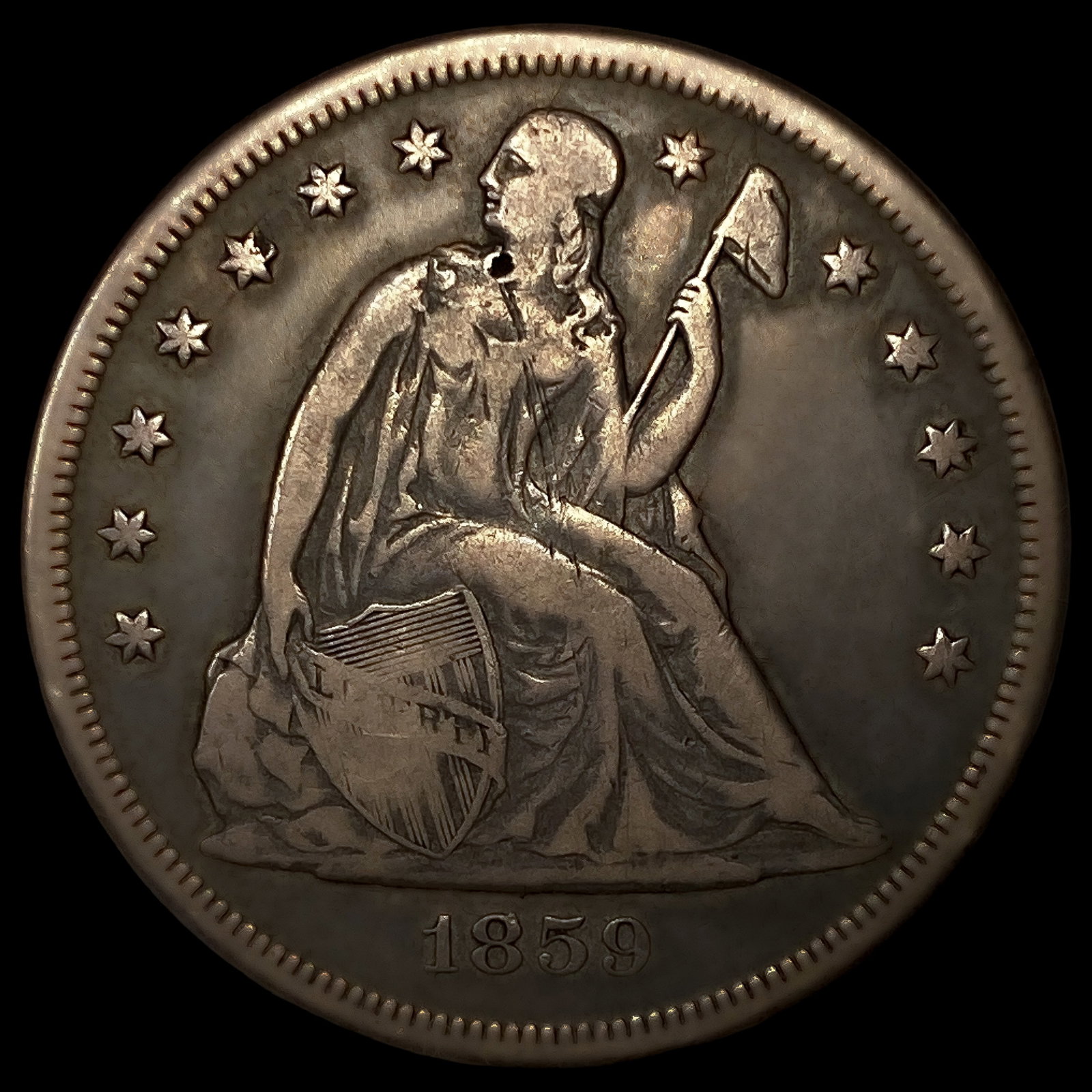 1859-O Seated Liberty Dollar: 1859-O Seated Liberty Dollar