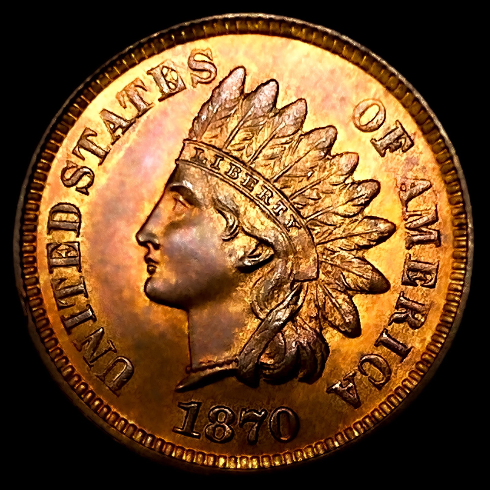 1870 Indian Head Cent (1 of 2)
