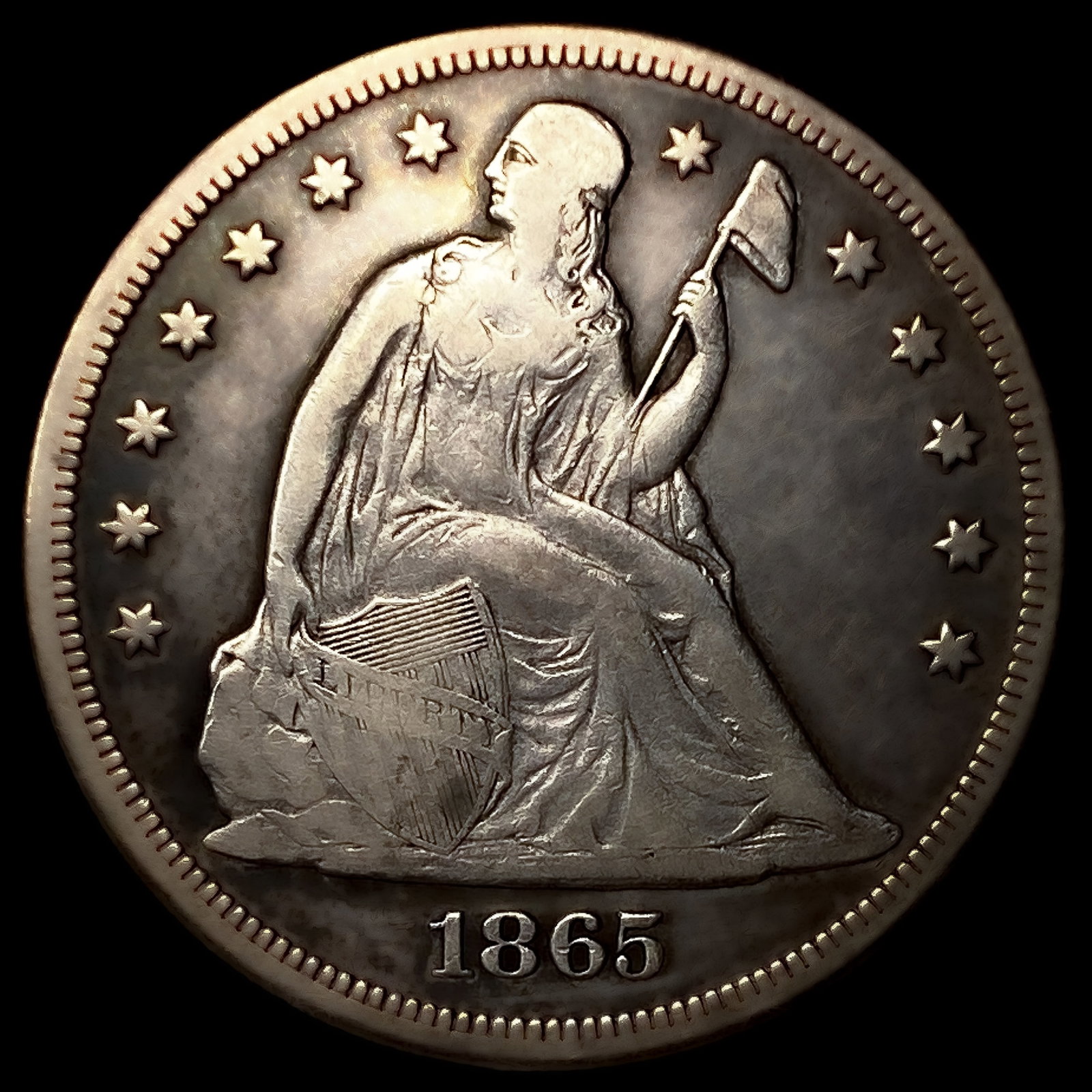 1865 Seated Liberty Dollar (1 of 2)