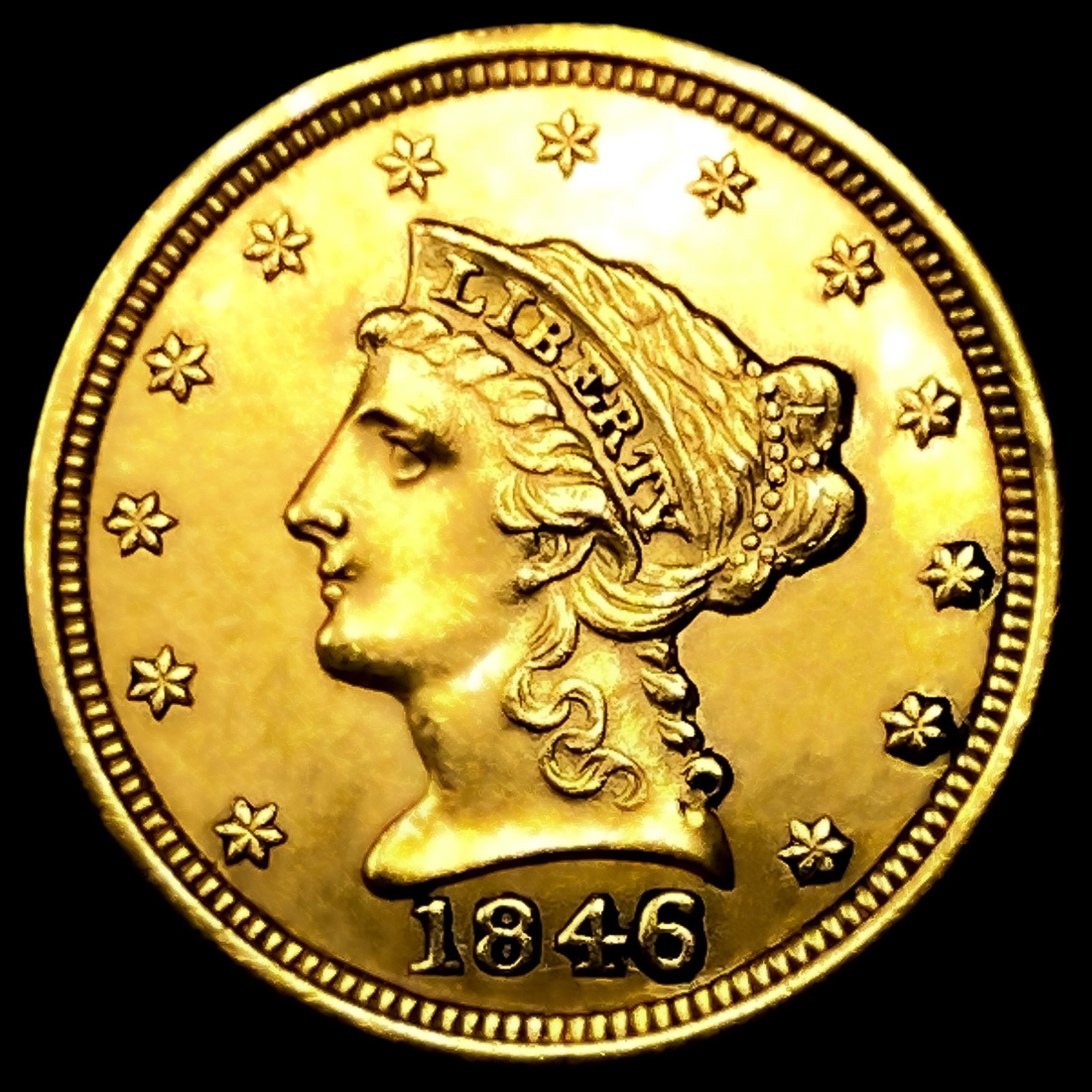 1846 $2.50 Gold Quarter Eagle (1 of 2)