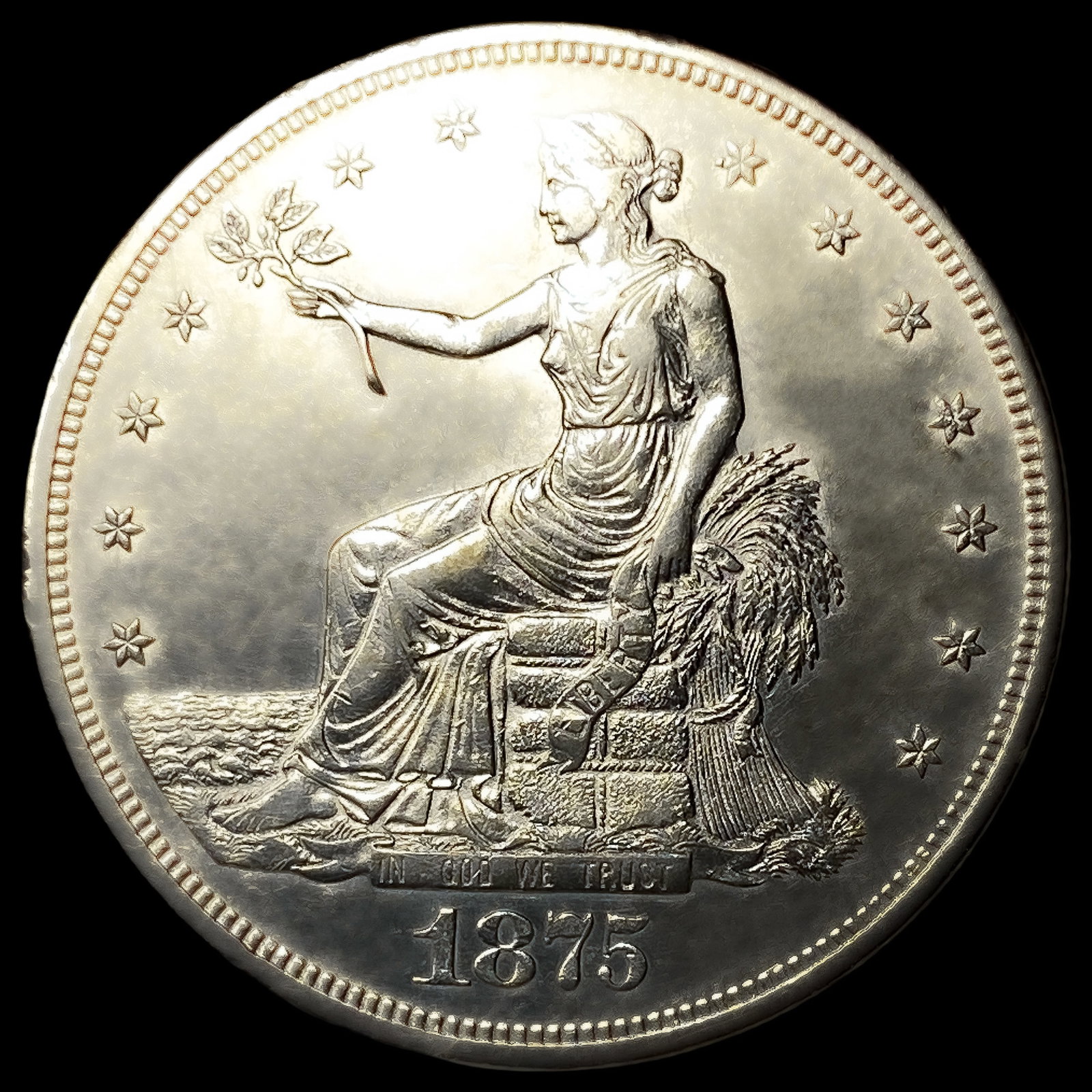 1875-CC Silver Trade Dollar (1 of 2)
