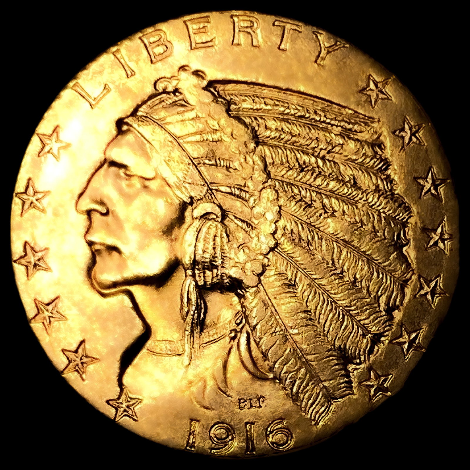 1915-S $5 Gold Half Eagle UNCIRCULATED (1 of 2)