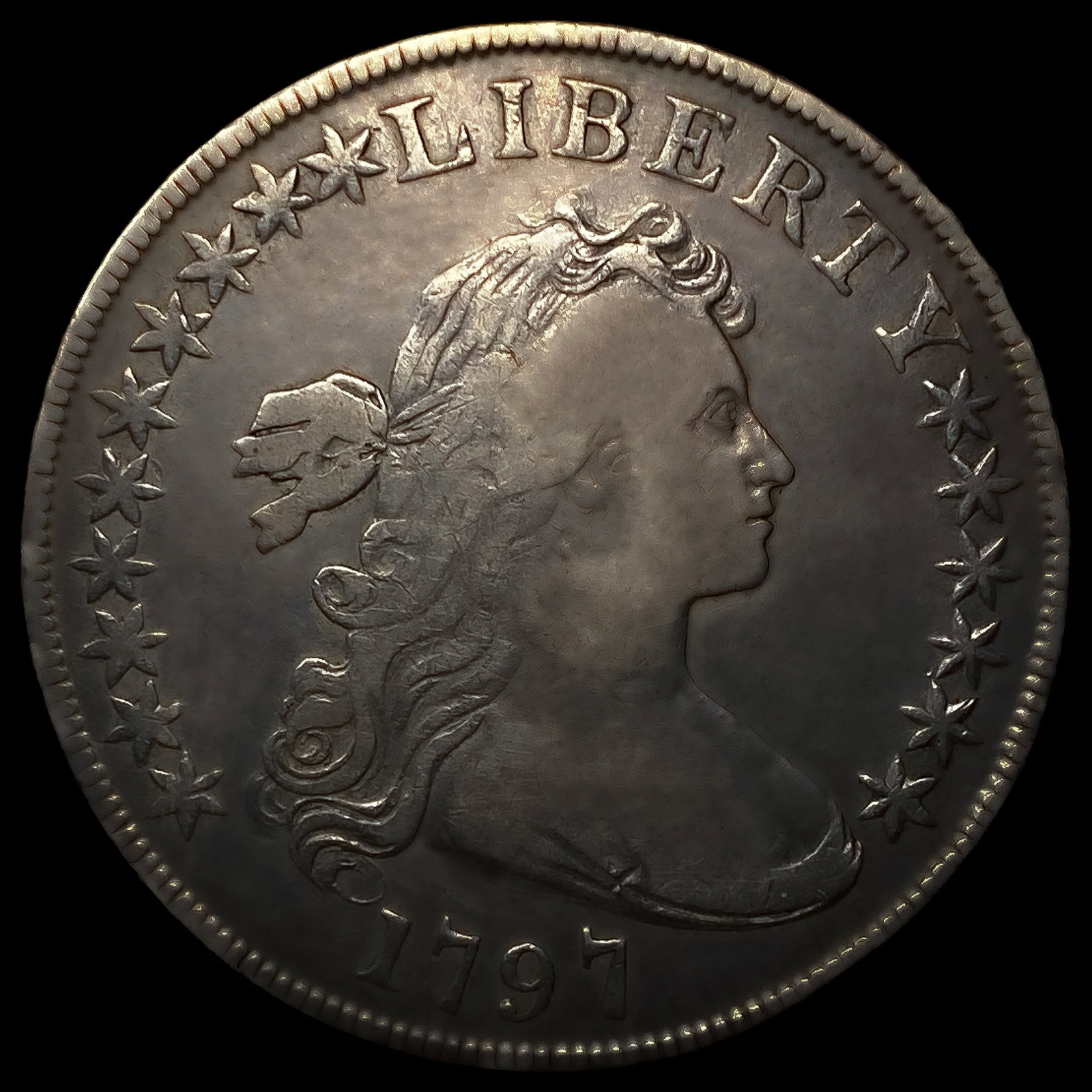 1797 10X6 Stars Draped Bust Dollar (1 of 2)