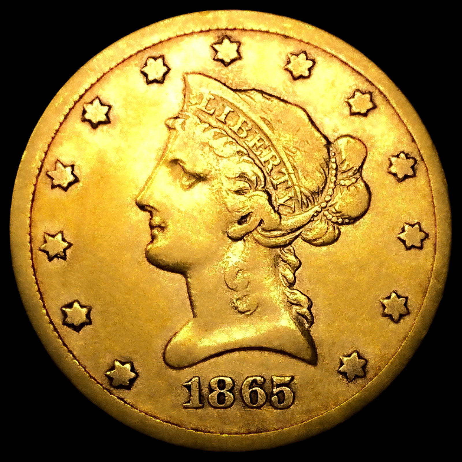 1865-S $10 Gold Eagle: 1865-S $10 Gold Eagle