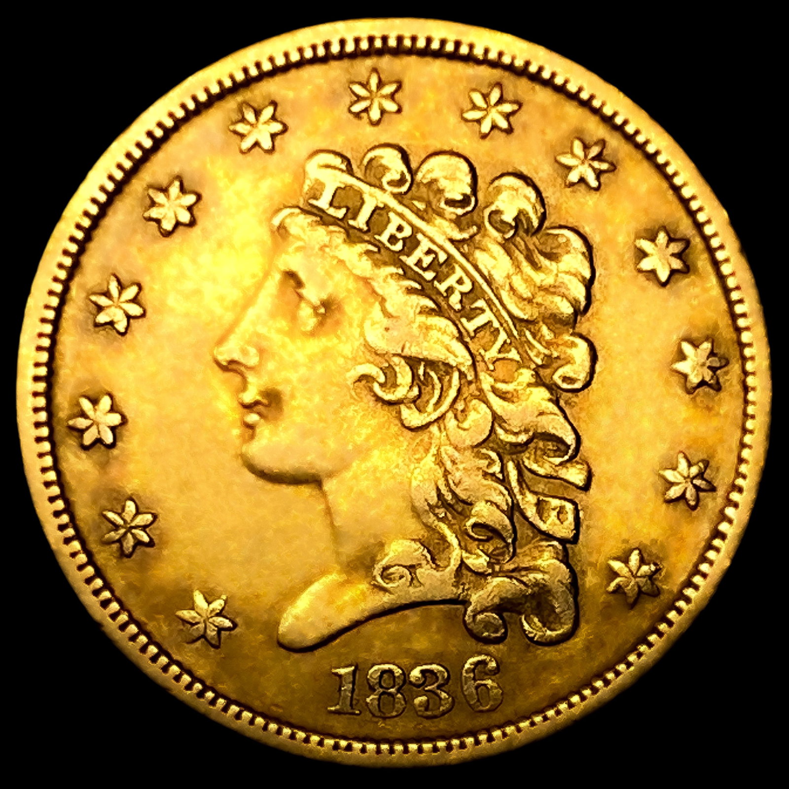 1836 $2.50 Gold Quarter Eagle (1 of 2)