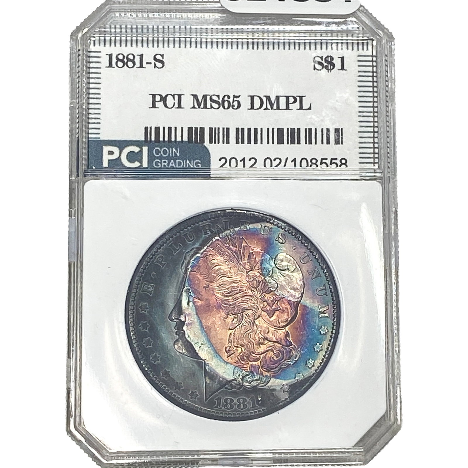 1881-S Morgan Silver Dollar PCI MS65 DMPL (1 of 2)