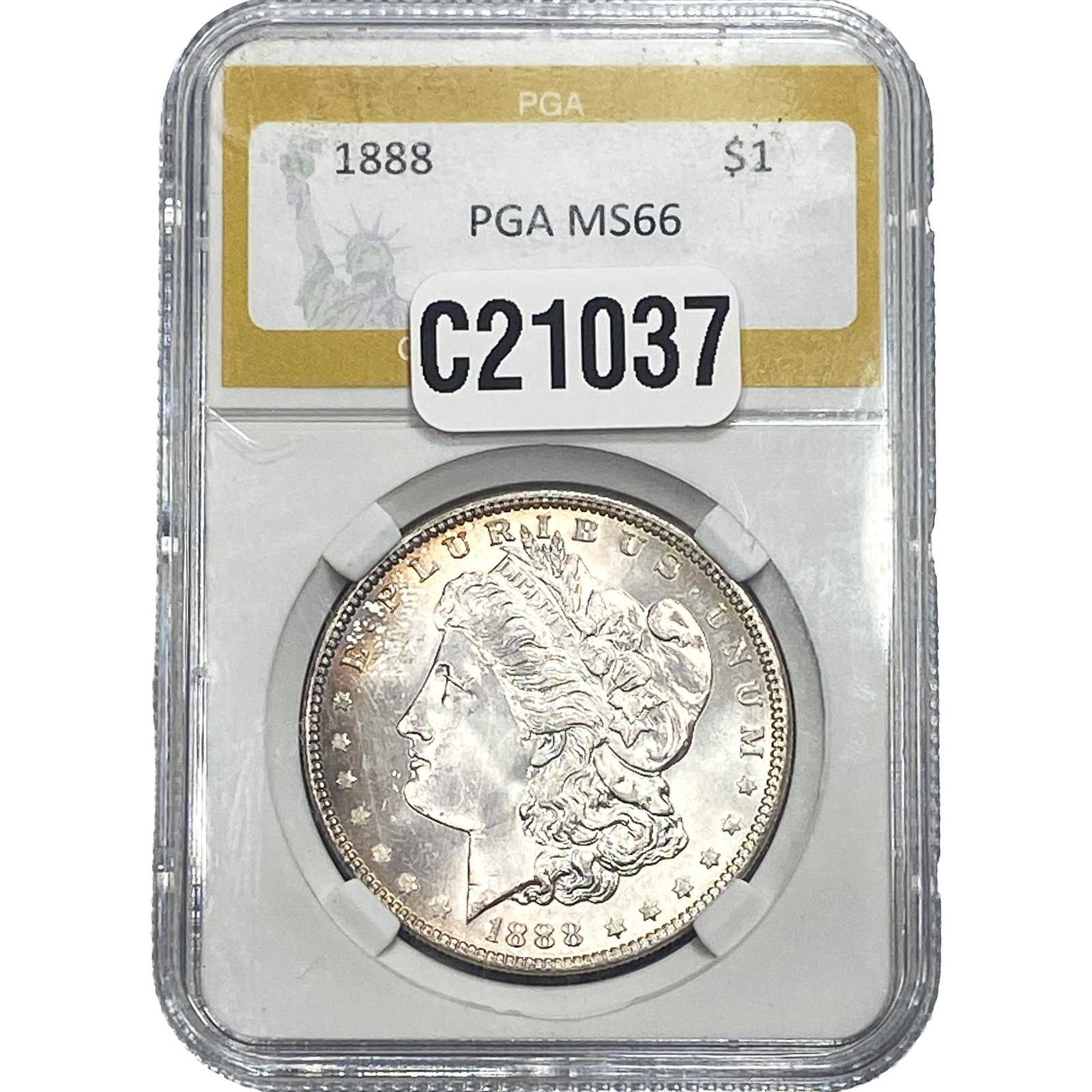 1888 Morgan Silver Dollar PGA MS66: 1888 Morgan Silver Dollar PGA MS66