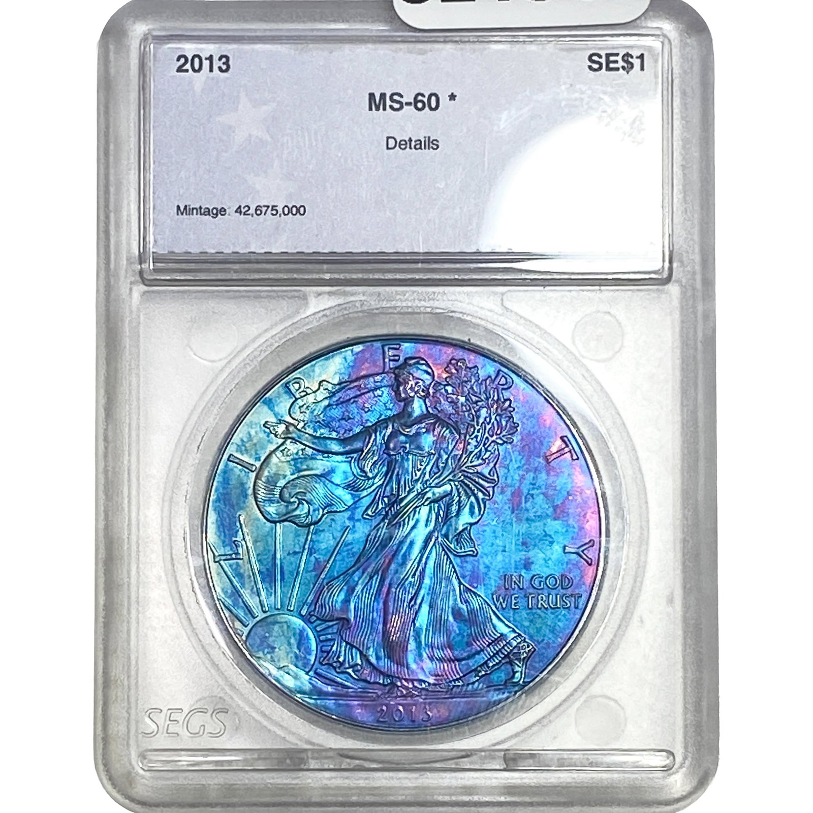2013 Silver Eagle SEGS MS60* (1 of 2)
