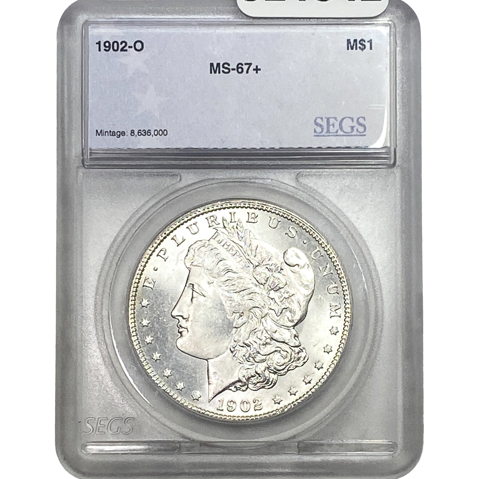 1902-O Morgan Silver Dollar SEGS MS67+ (1 of 2)