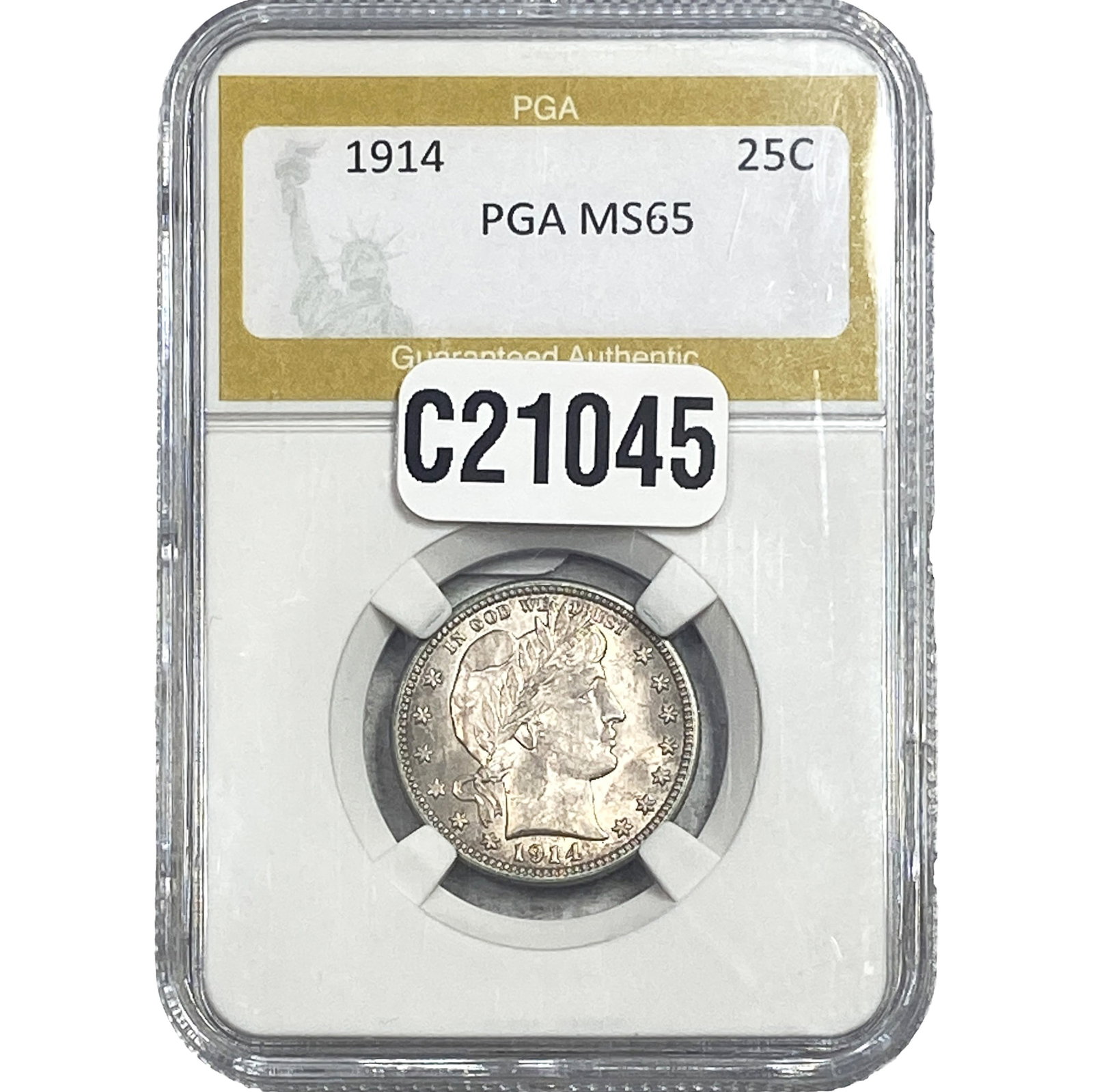 1914 Barber Quarter PGA MS65 (1 of 2)