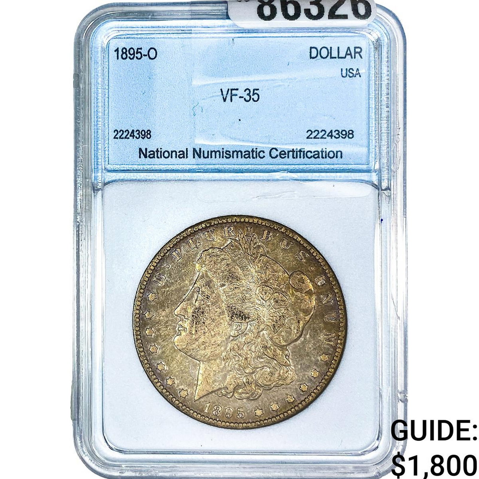 1895-O Morgan Silver Dollar NNC VF35: 1895-O Morgan Silver Dollar NNC VF35