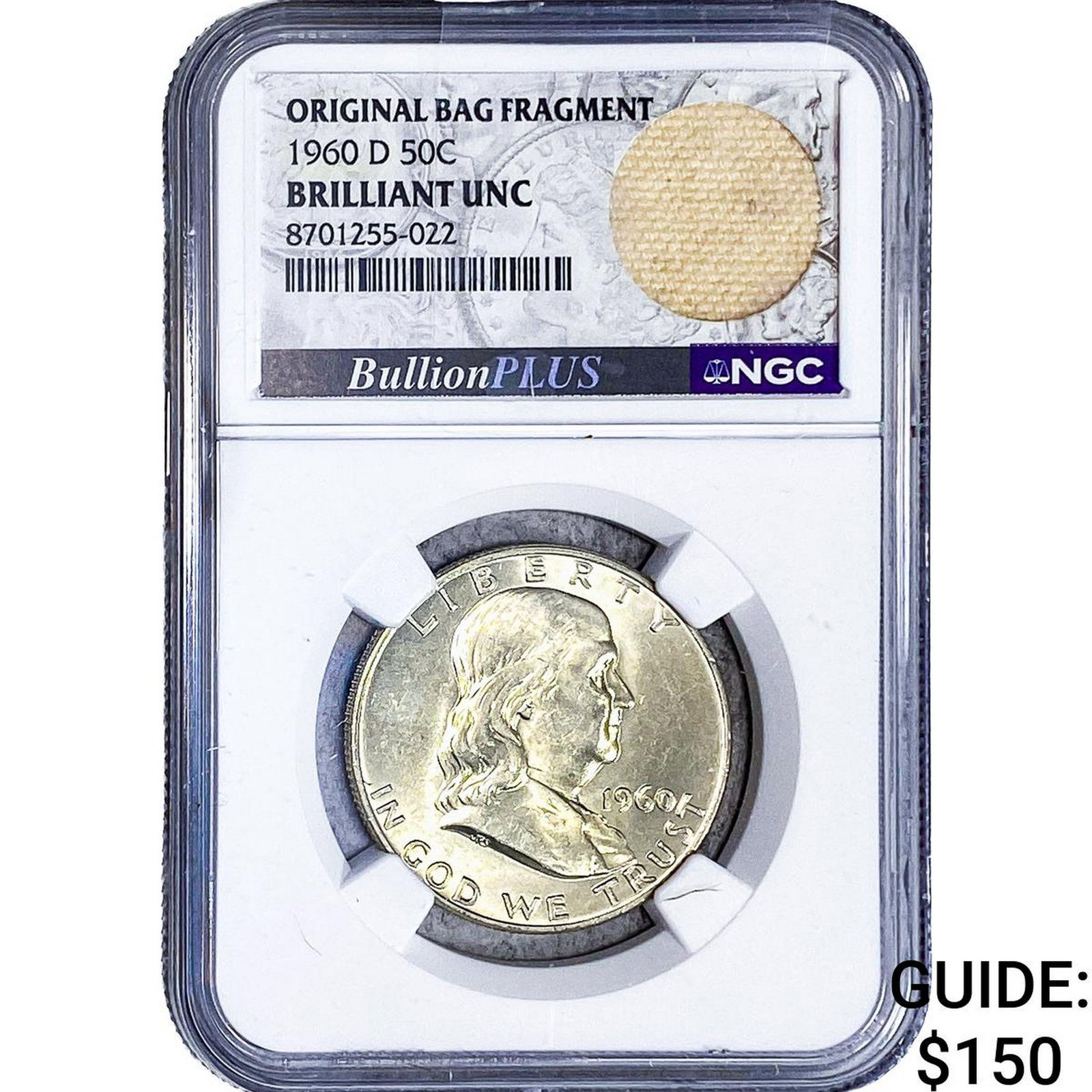 1960-D Franklin Half Dollar NGC BU (1 of 2)