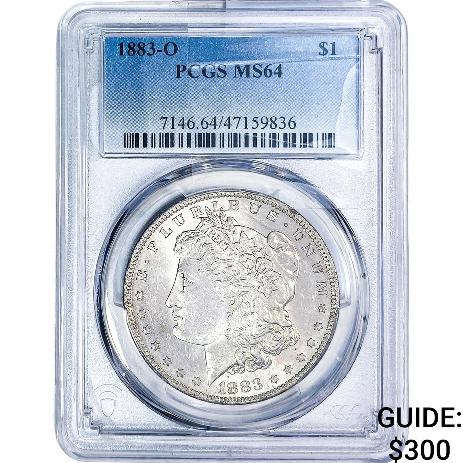 1883-O Morgan Silver Dollar PCGS MS64: 1883-O Morgan Silver Dollar PCGS MS64