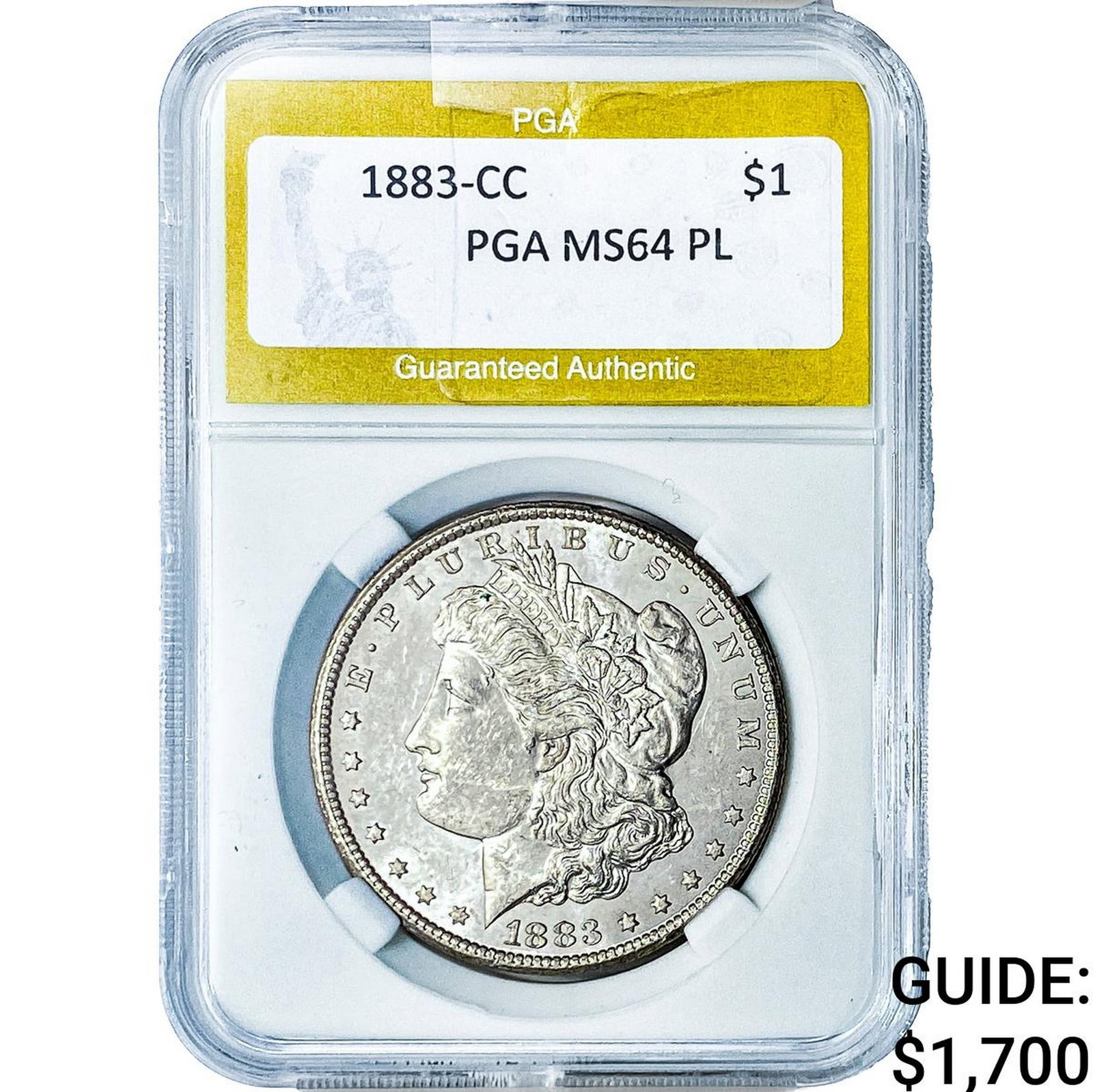 1883-CC Morgan Silver Dollar PGA MS64 PL (1 of 2)