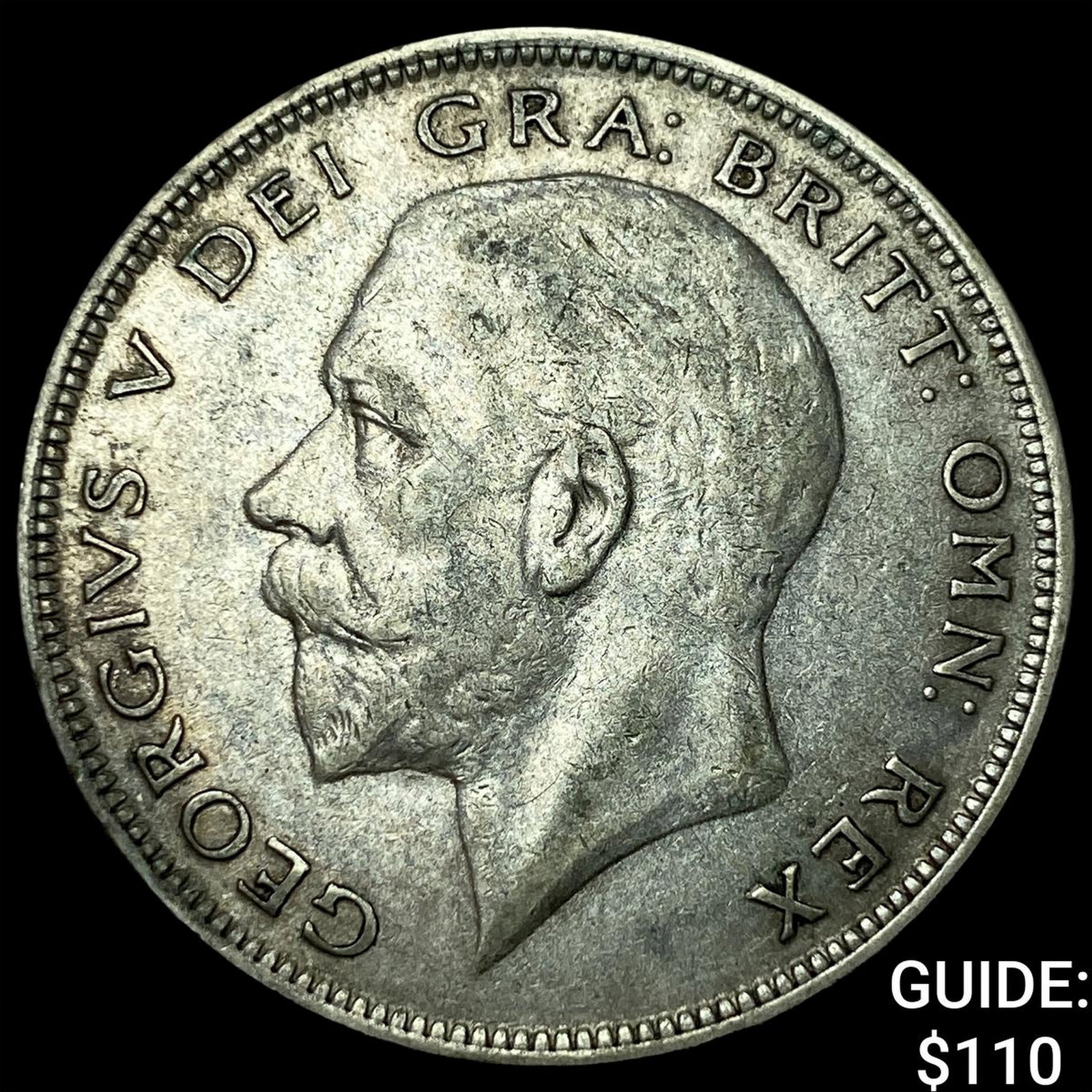 1934 Great Britain Geroge V Silver 1/2 Crown: 1934 Great Britain Geroge V Silver 1/2 Crown