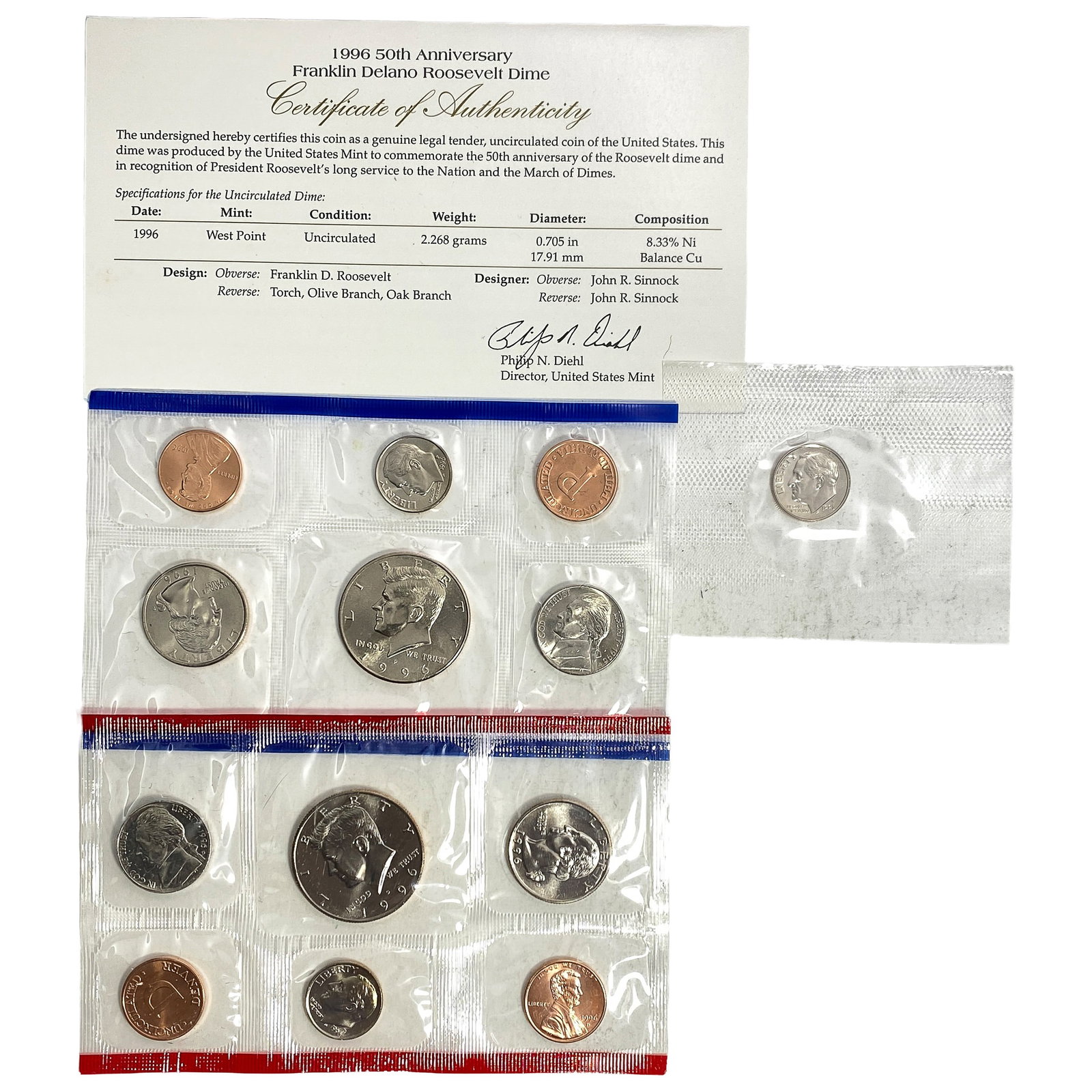 1996 U.S. Mint UNC Coin Set (1 of 2)