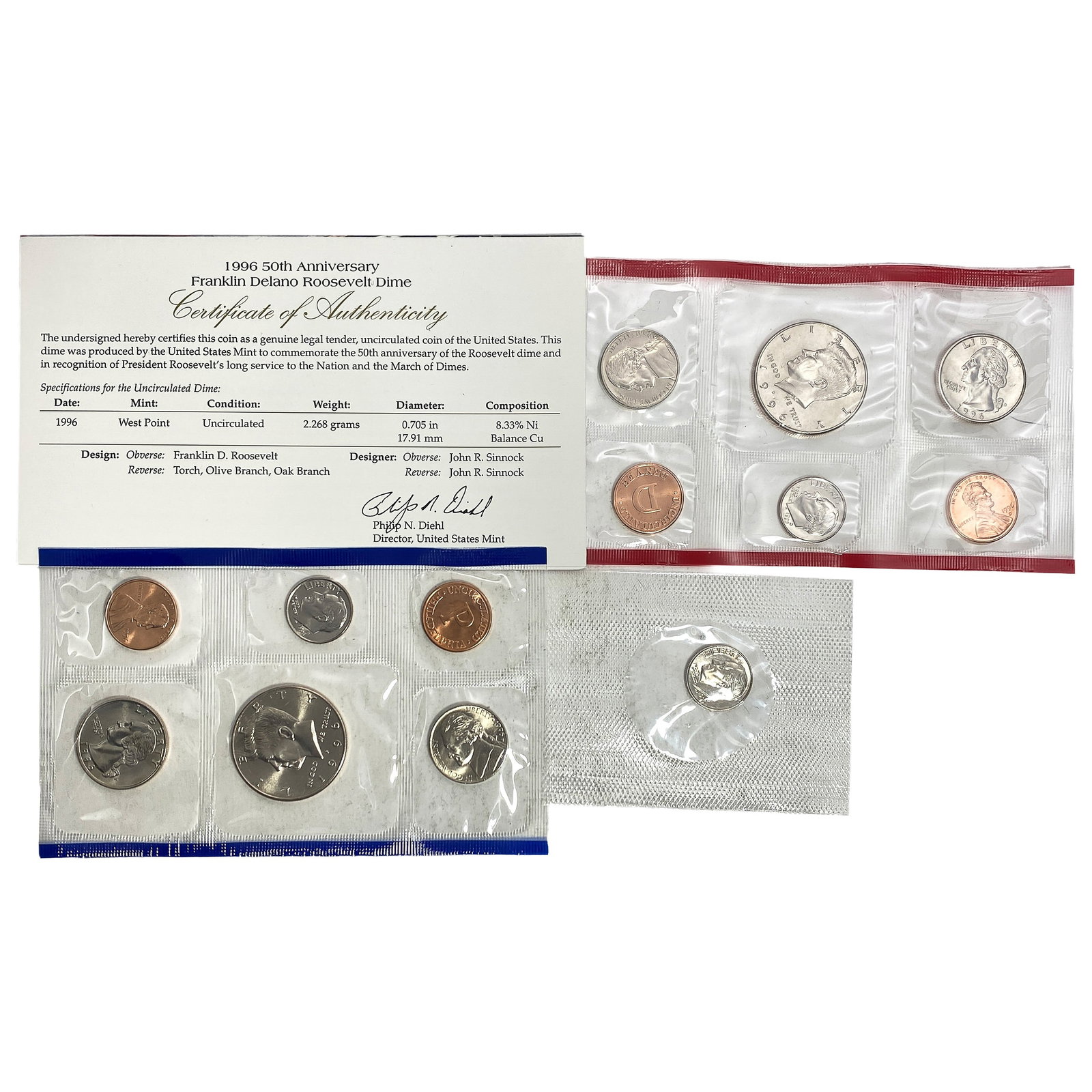 1996 U.S. Mint UNC Coin Set (1 of 2)