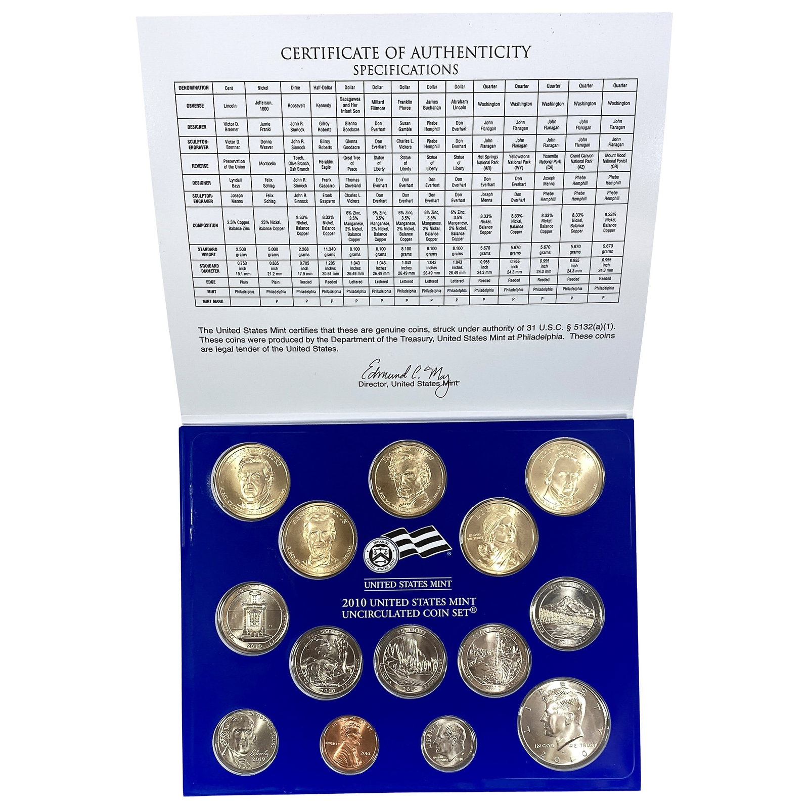 2010 U.S. Mint UNC Coin Set Philly (1 of 2)