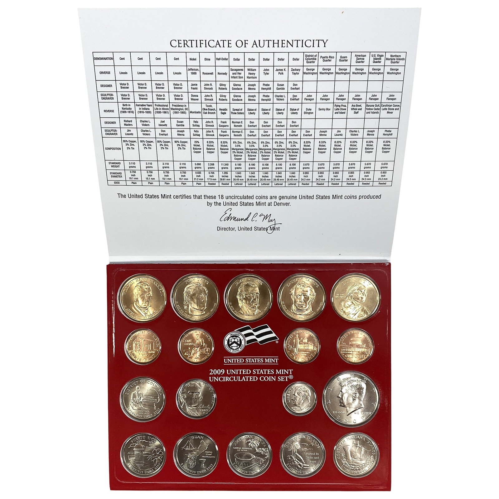 2009 U.S. Mint UNC Coin Set Denver (1 of 2)