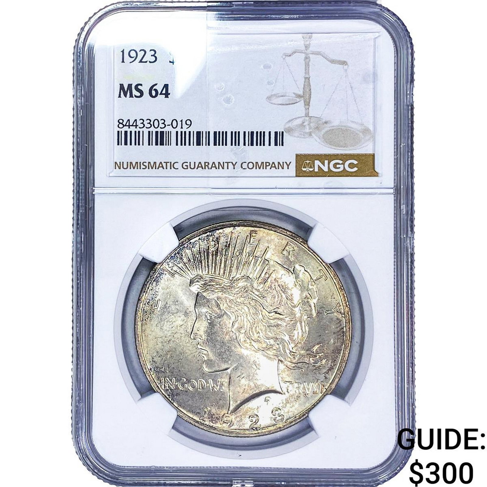 1923 Silver Peace Dollar NGC MS64 (1 of 2)