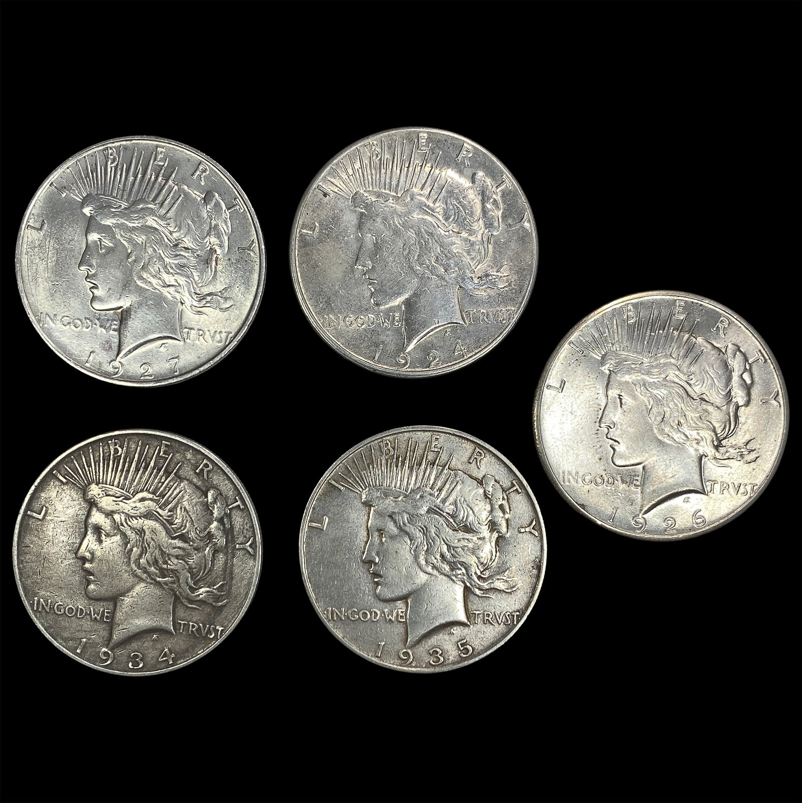 1924-1935 Silver Peace Dollar (1 of 2)