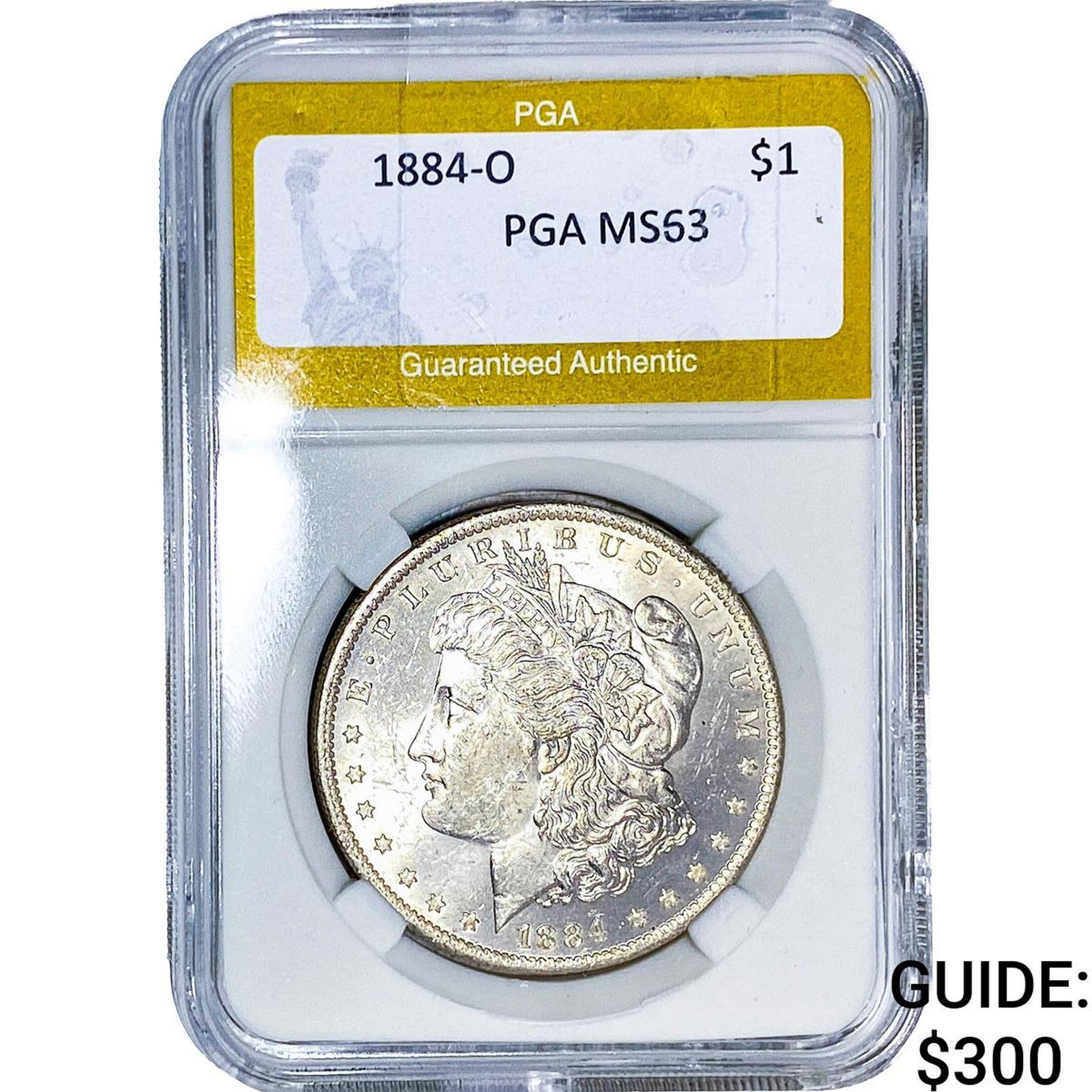 1884-O Morgan Silver Dollar PGA MS63: 1884-O Morgan Silver Dollar PGA MS63