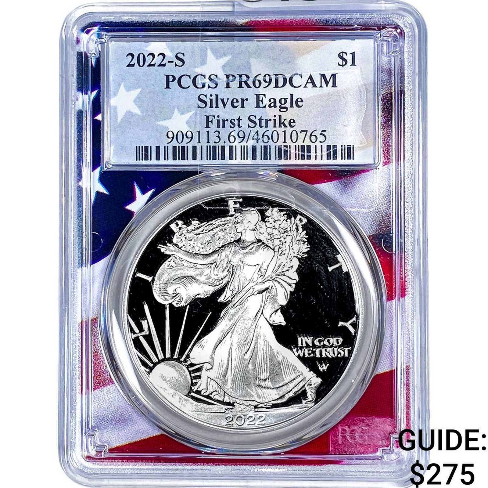 2022-S Silver Eagle PCGS PR69 DCAM (1 of 2)