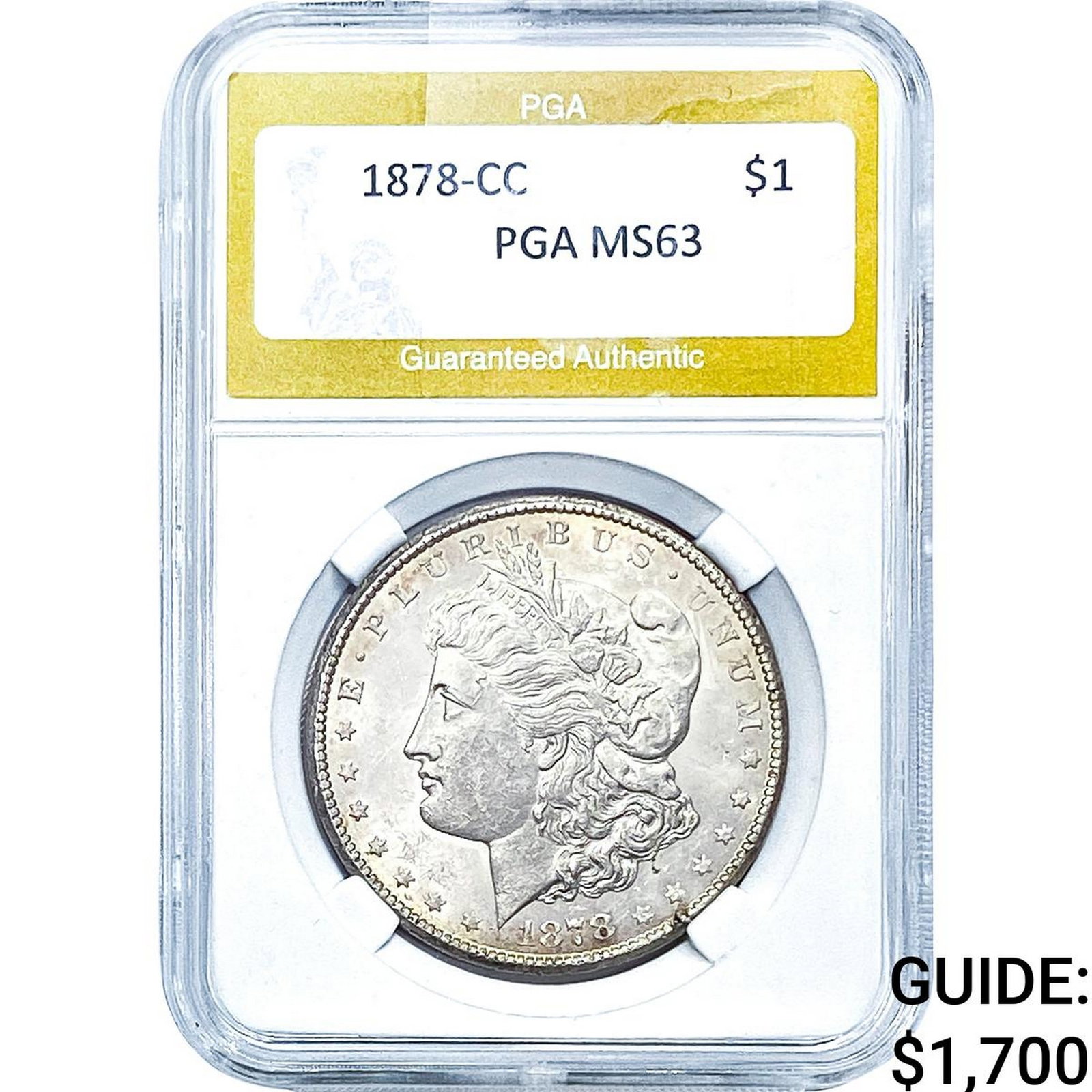 1878-CC Morgan Silver Dollar PGA MS63 (1 of 2)