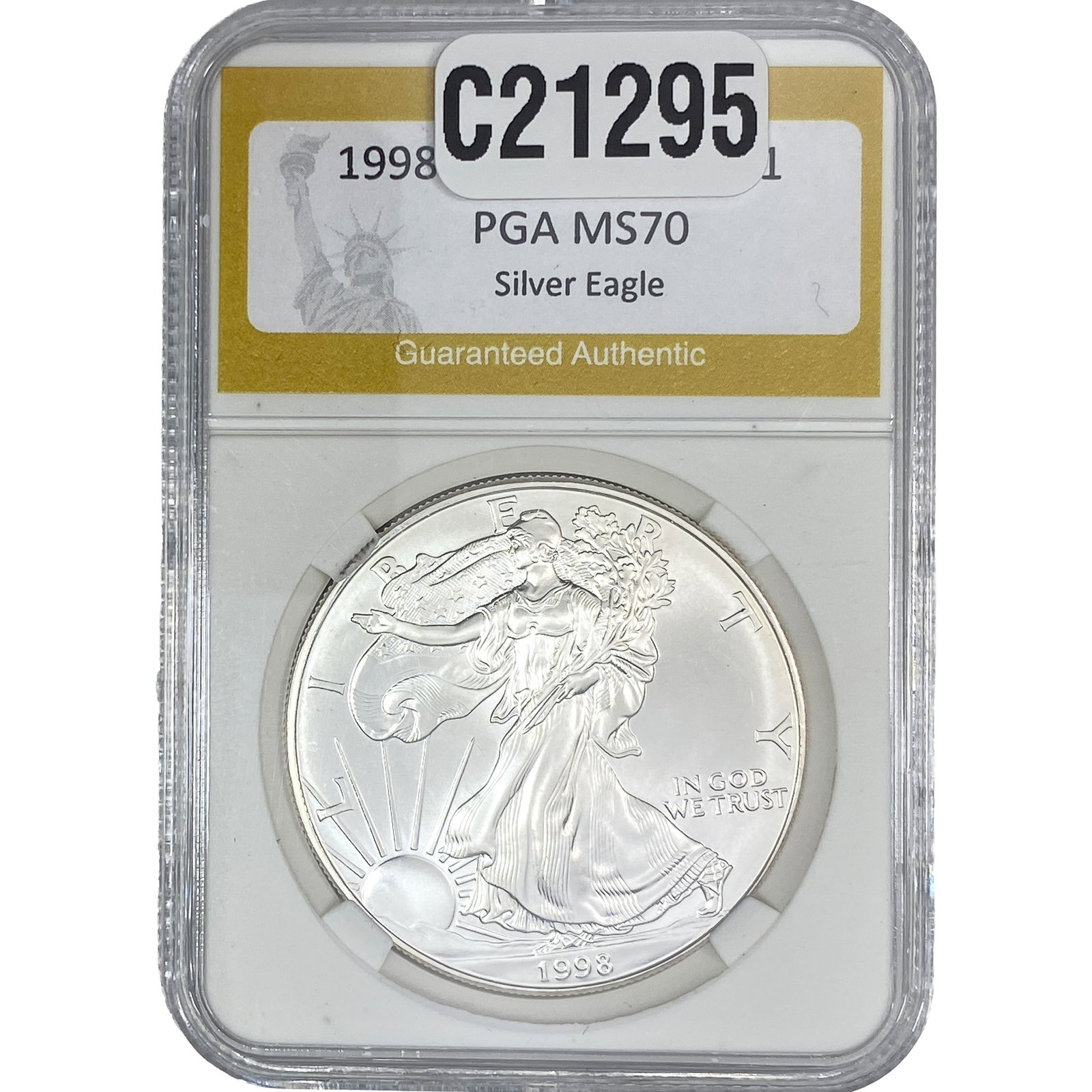 1998 Silver Eagle PGA MS70: 1998 Silver Eagle PGA MS70