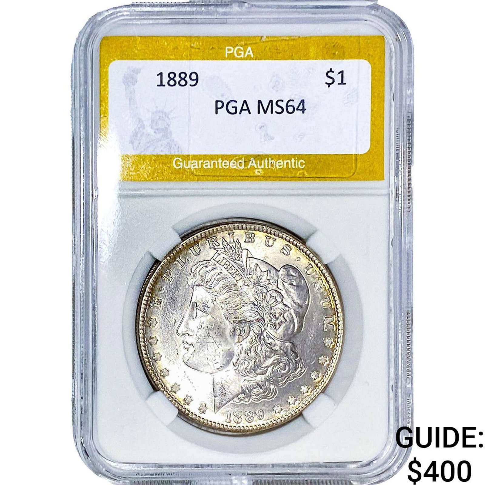1889 Morgan Silver Dollar PGA MS64: 1889 Morgan Silver Dollar PGA MS64
