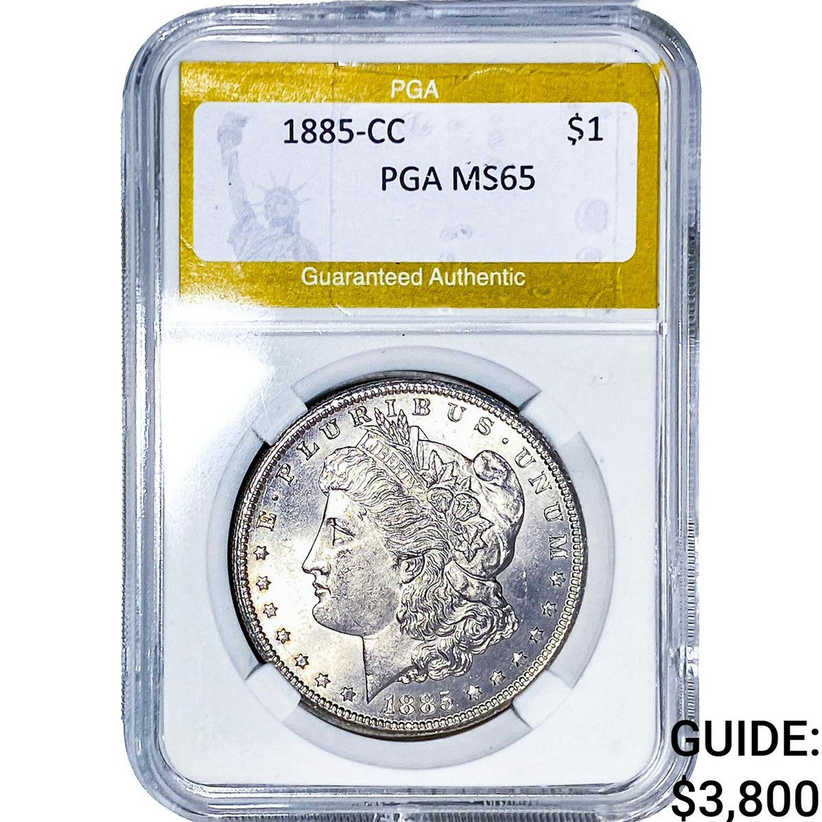 1885-CC Morgan Silver Dollar PGA MS65 (1 of 2)