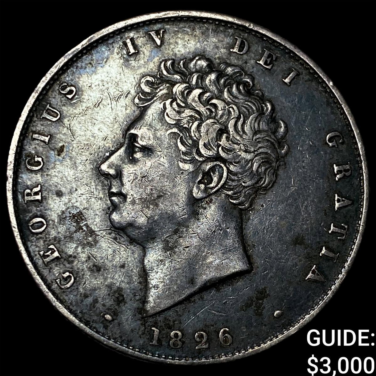 1826 Great Britain George IV Silver 1/2 Crown (1 of 2)