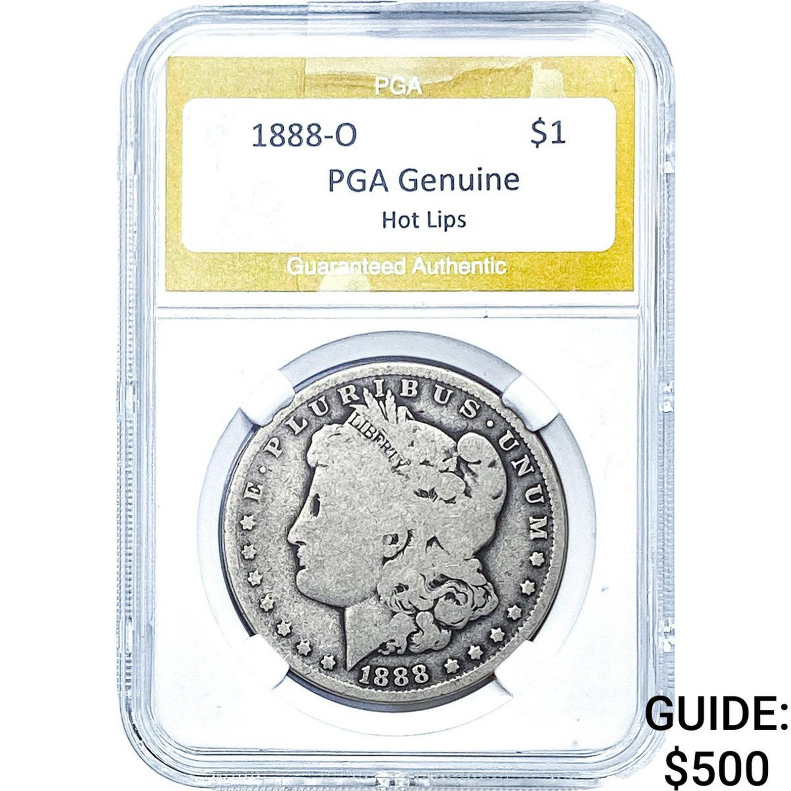 1888-O Morgan Silver Dollar PGA G Hot Lips (1 of 2)