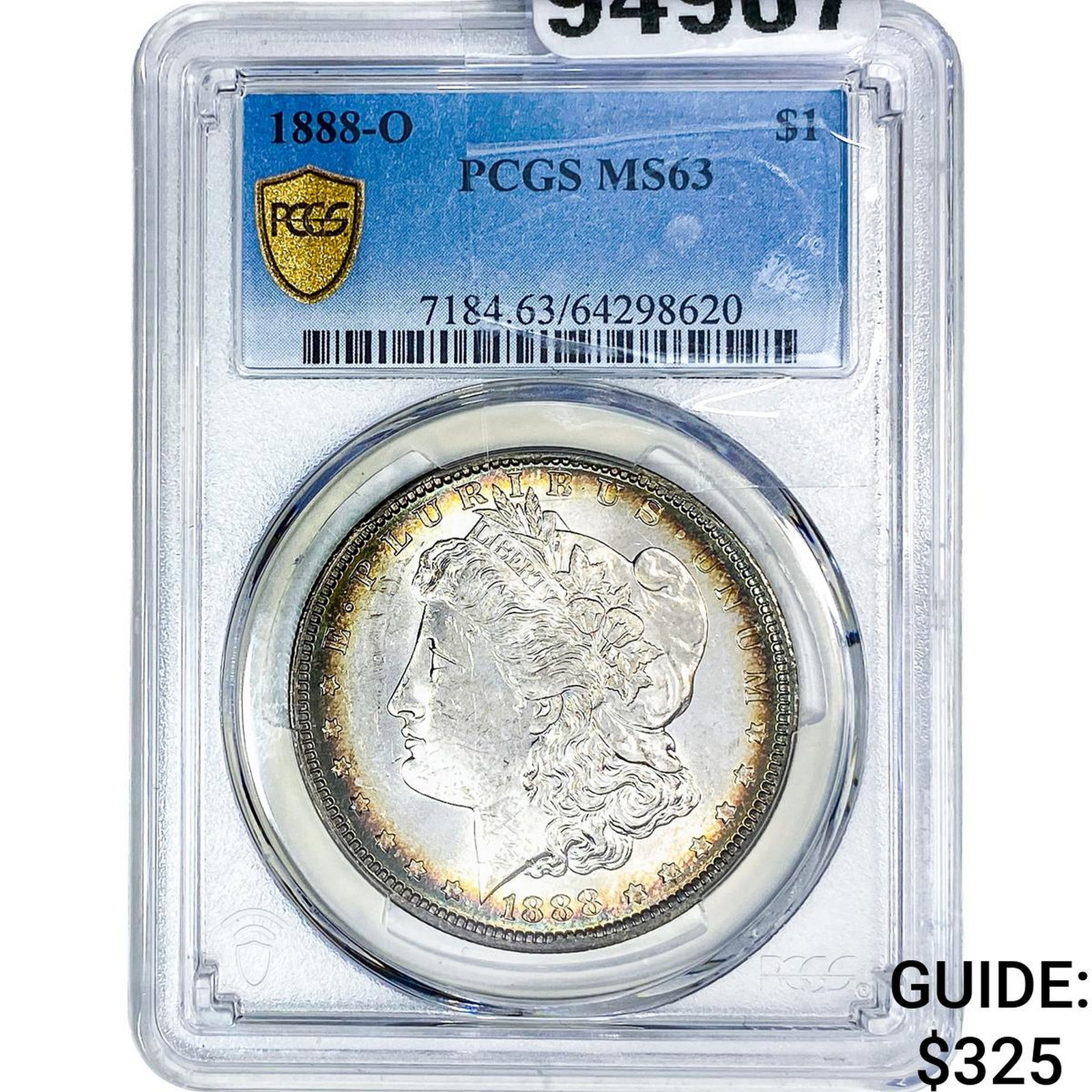 1888-O Morgan Silver Dollar PCGS MS63: 1888-O Morgan Silver Dollar PCGS MS63
