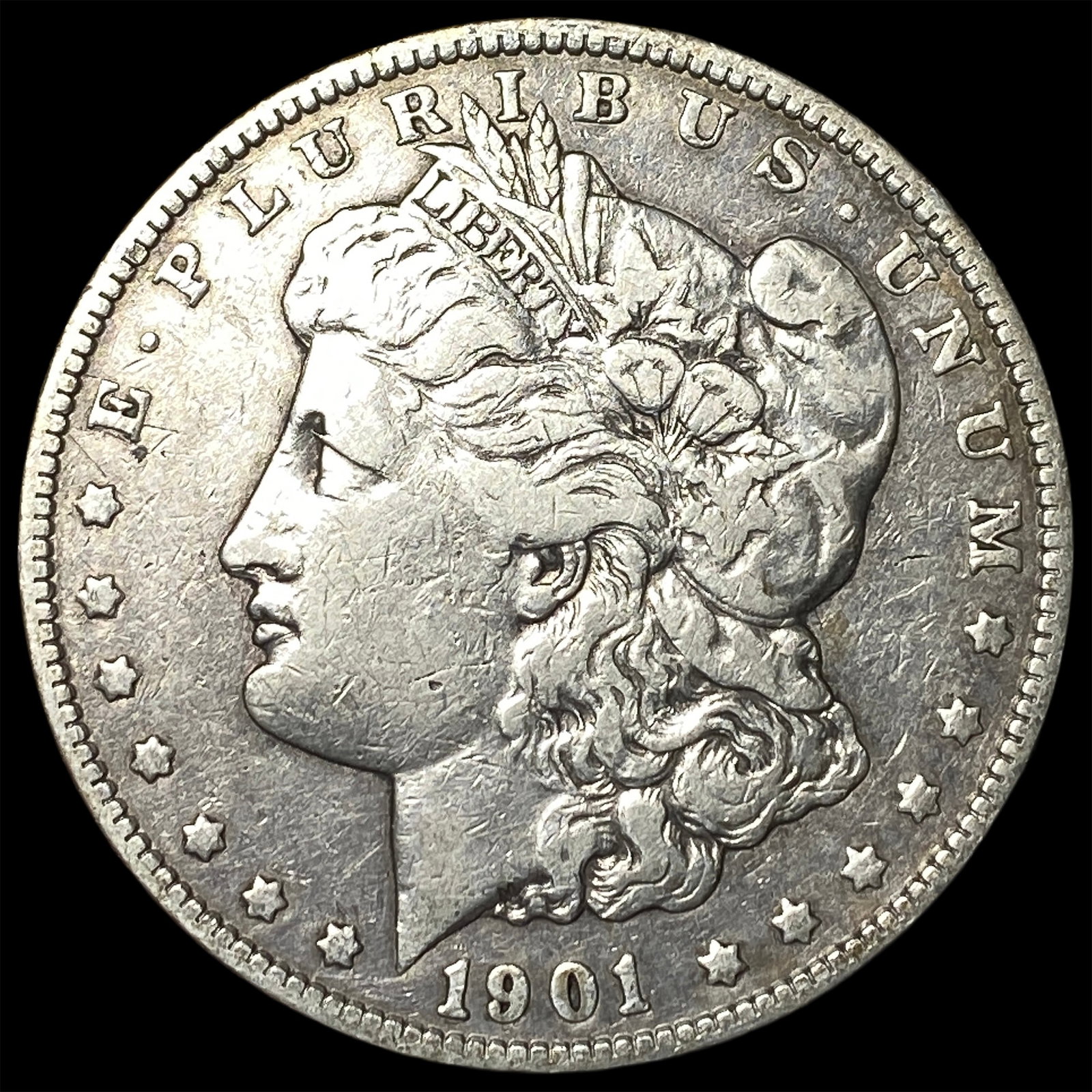1901 Silver Morgan Dollar NEARLY UNCIRCULATED: 1901 Silver Morgan Dollar NEARLY UNCIRCULATED