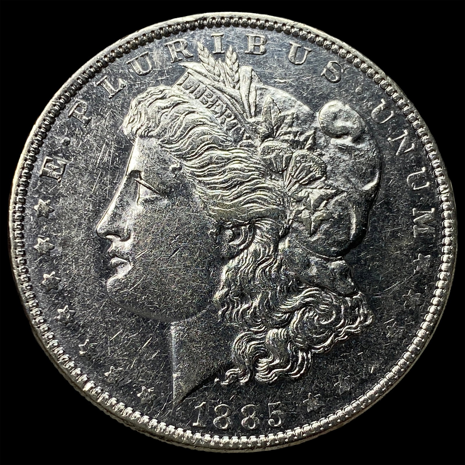 1885 Silver Morgan Dollar UNCIRCULATED: 1885 Silver Morgan Dollar UNCIRCULATED