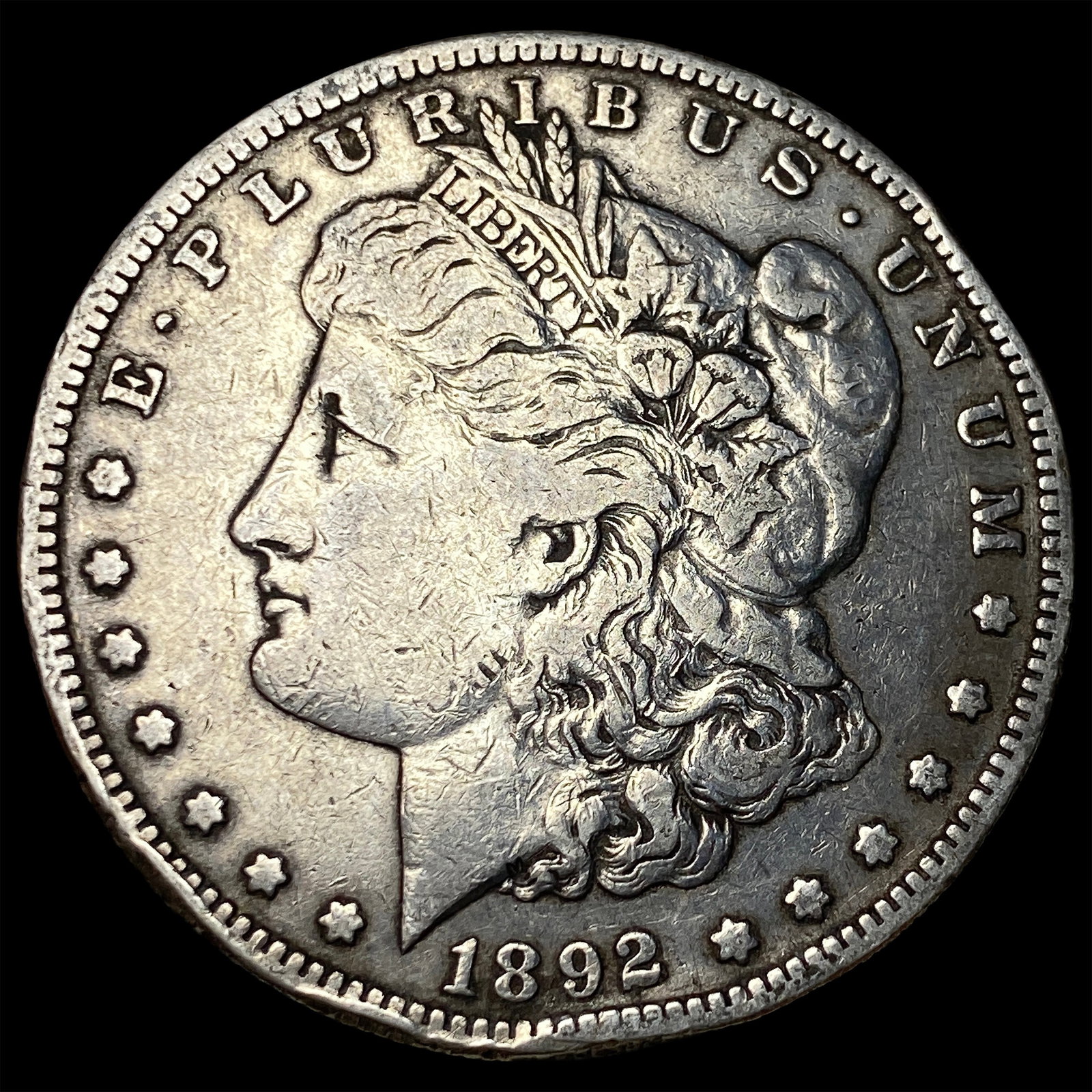 1892-S Silver Morgan Dollar LIGHTLY CIRCULATED: 1892-S Silver Morgan Dollar LIGHTLY CIRCULATED