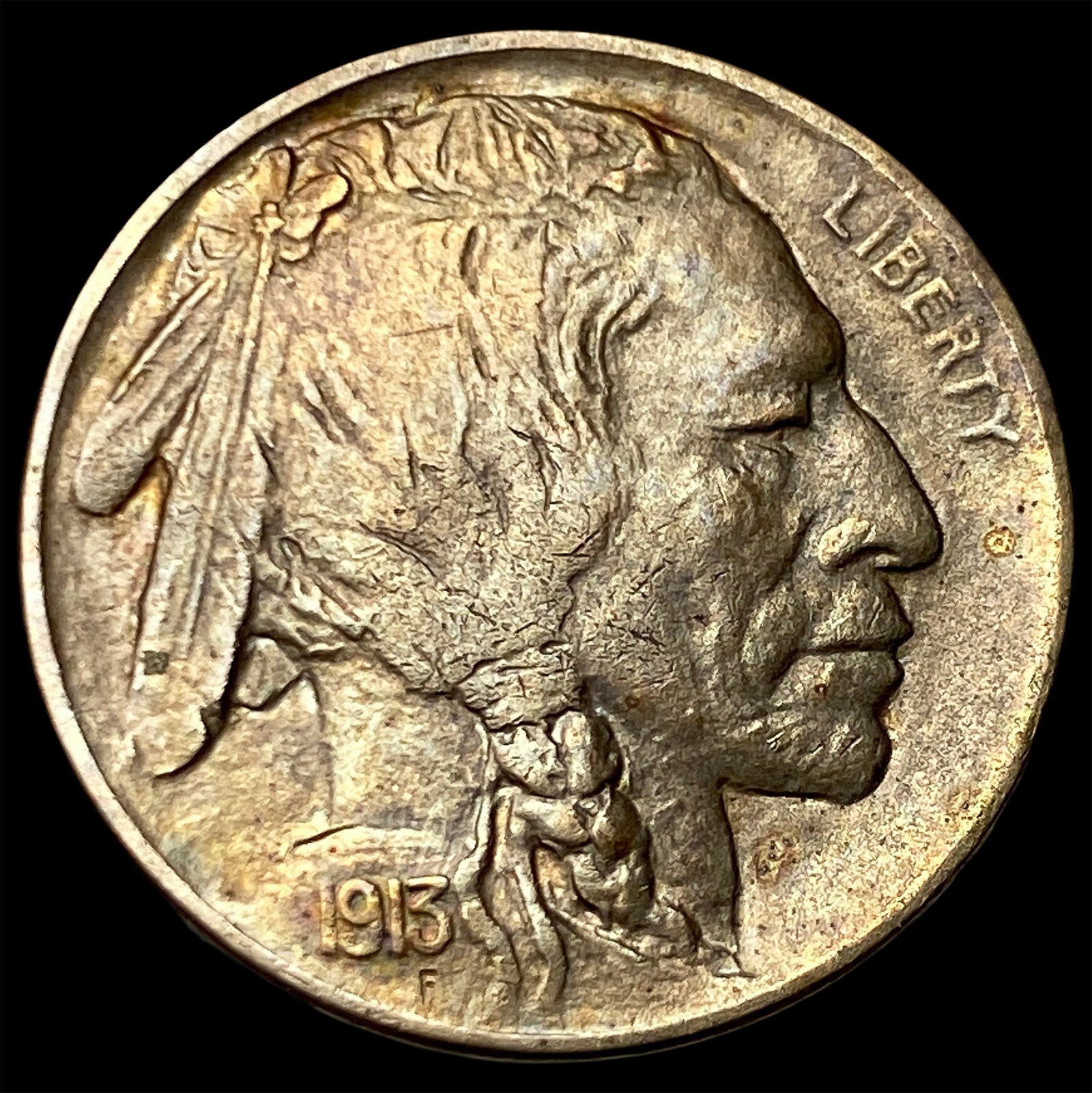 1913-D Buffalo Nickel Type 2 CHOICE AU (1 of 2)