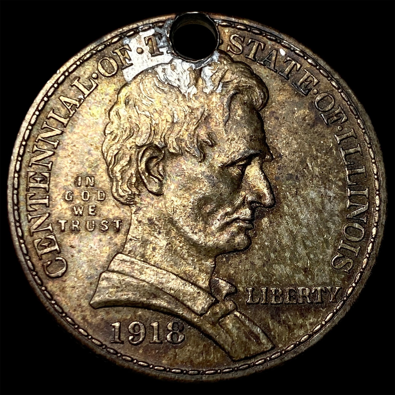 1918 Silver Illinois Half Dollar HIGH GRADE (1 of 2)