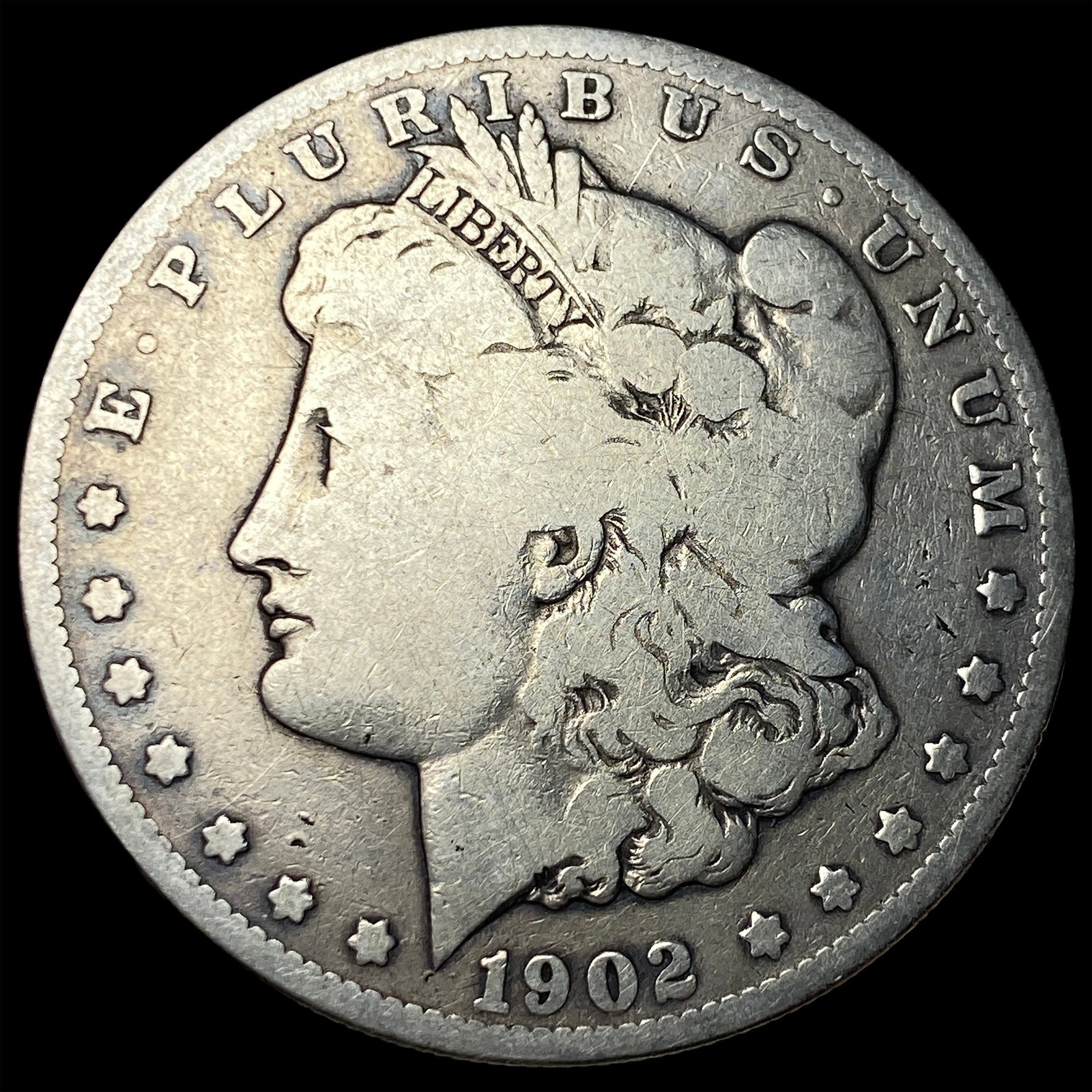1902-S Silver Morgan Dollar NICELY CIRCULATED (1 of 2)