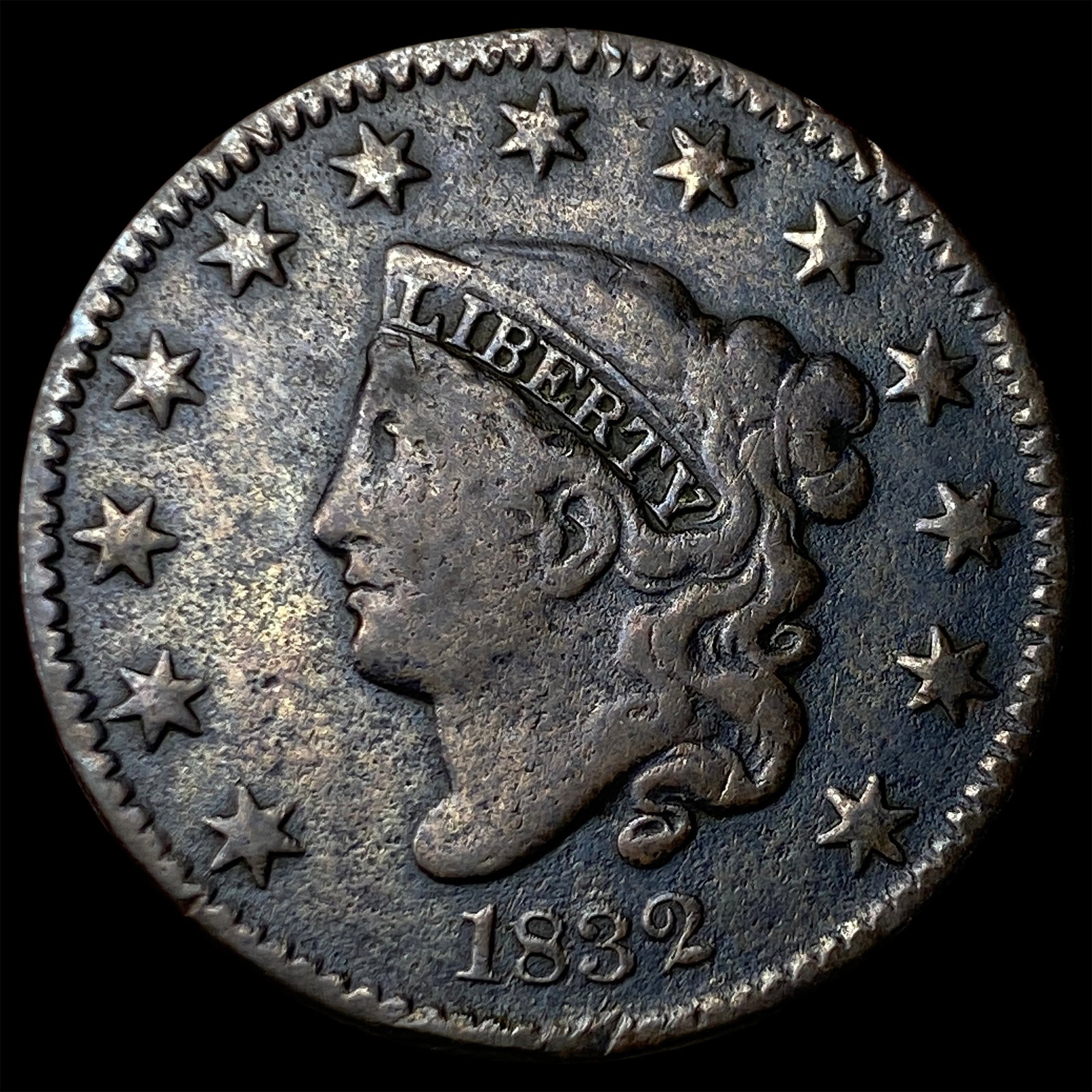 1832 Copper Large Cent UNCIRCULATED (1 of 2)